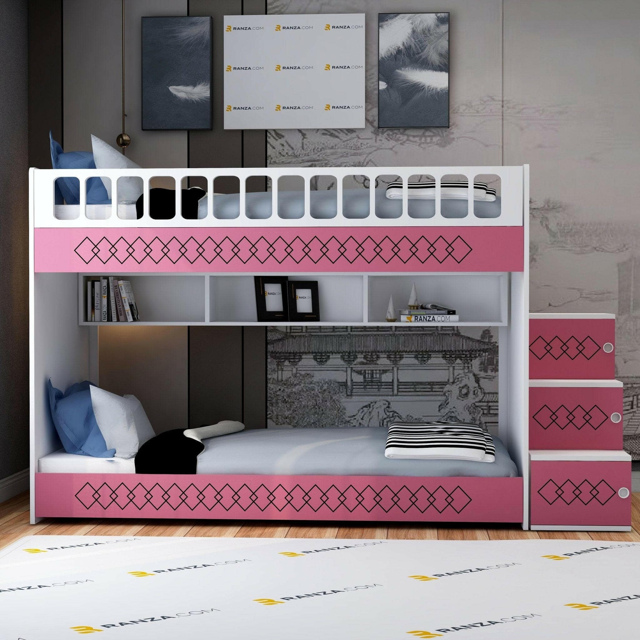 Junior Mona Ranza, MDF Korkuluk, Pembe, 2'Lİ Ranza Modelleri