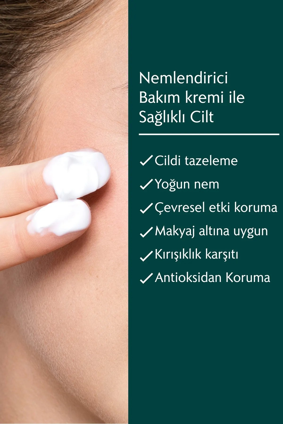 Herbest Nemlendirici Krem 50 ml. ( Nemlendirici Bakım Kremi / Moisturizing Care Cream ) Vegan