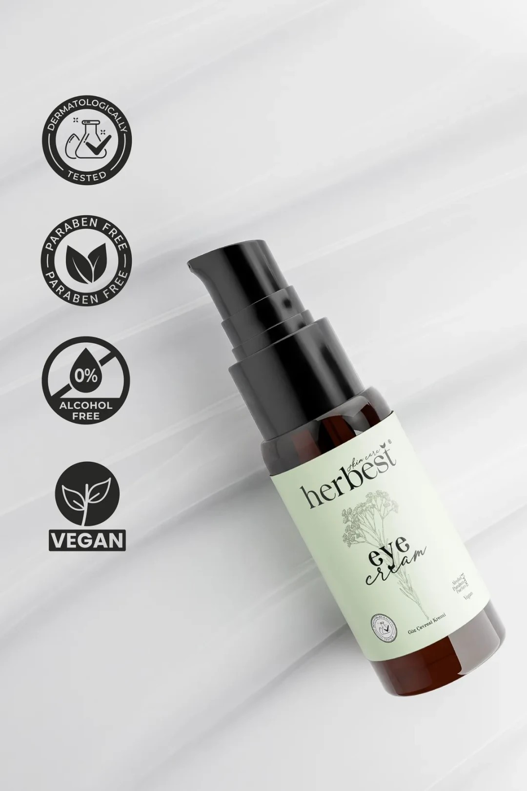 Herbest Aydınlatıcı Gece Kremi + Göz Çevresi Kremi + Anti Aging Krem Set