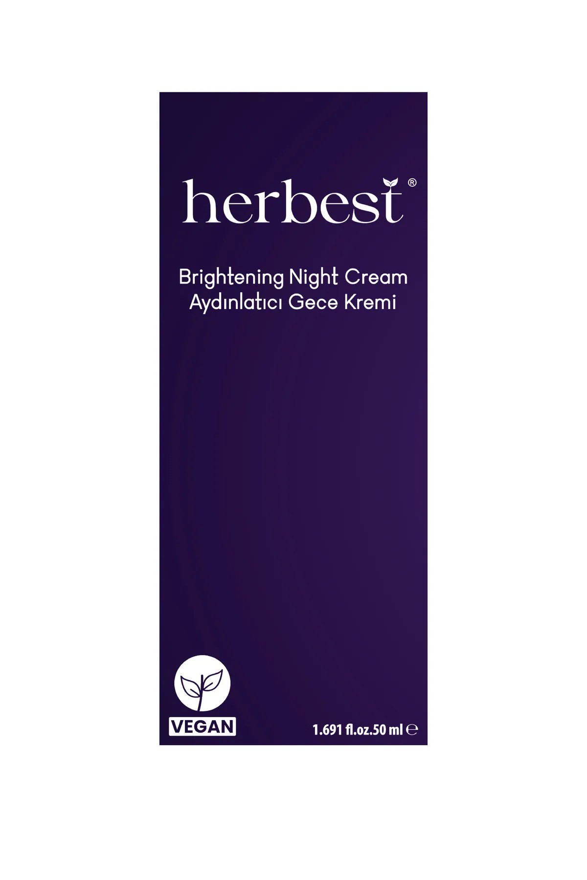 Herbest Aydınlatıcı Gece Kremi 50 ml. ( Brightening Night Cream ) Vegan