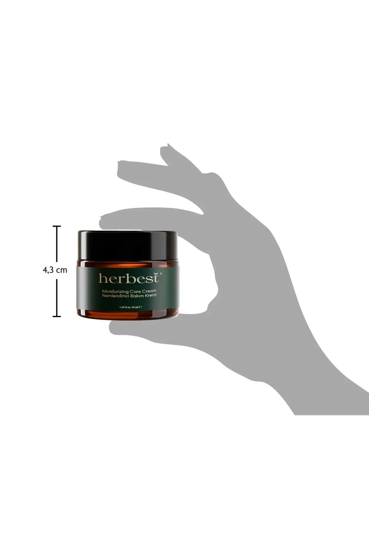 Herbest Nemlendirici Krem 50 ml. ( Nemlendirici Bakım Kremi / Moisturizing Care Cream ) Vegan