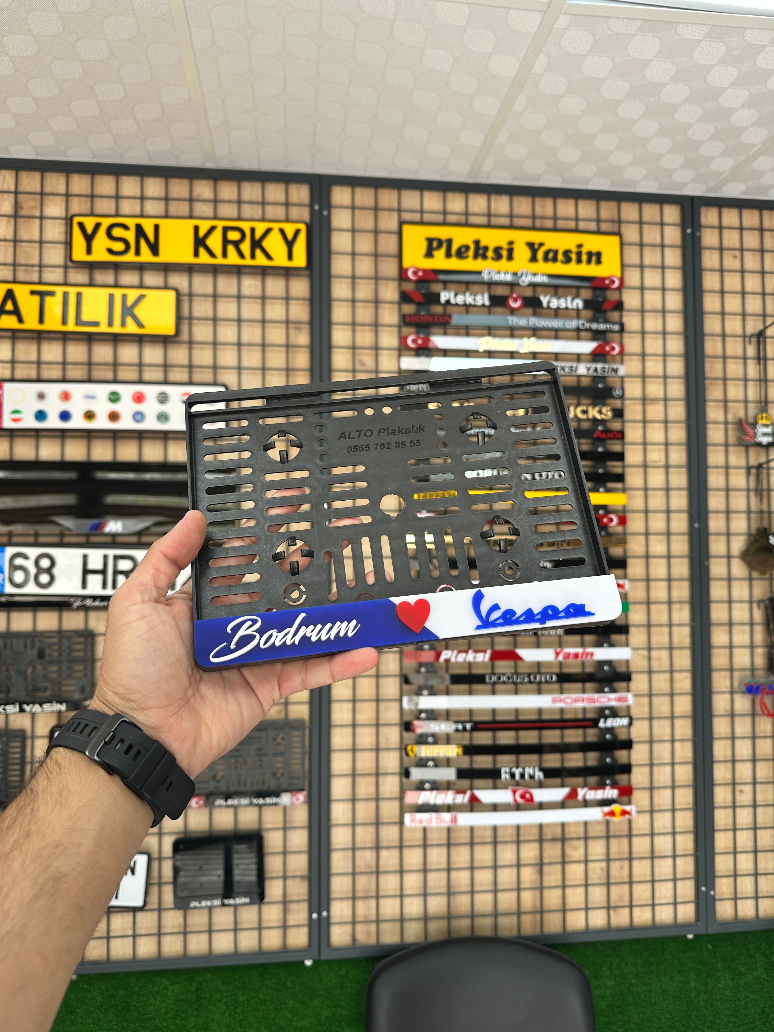 2 Renk Standart Motosiklet Plakalık