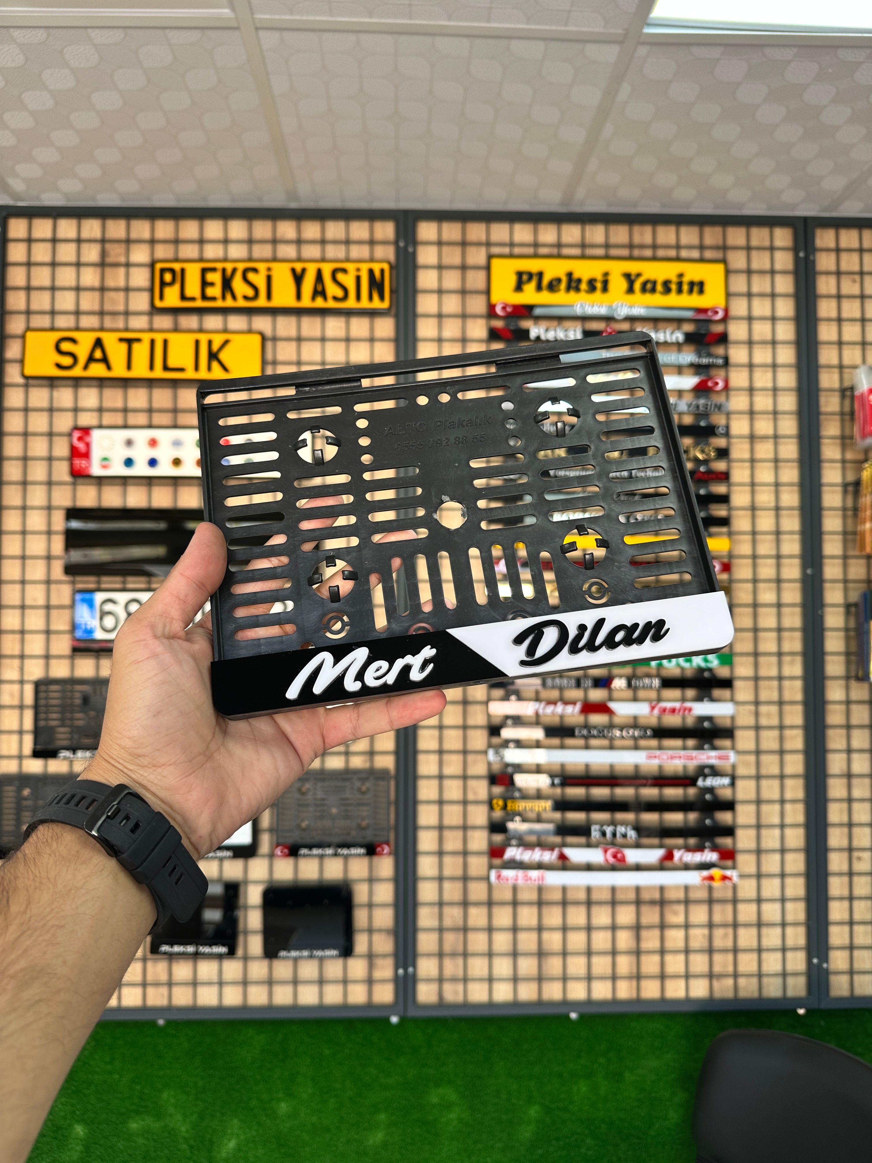 2 Renk Standart Motosiklet Plakalık
