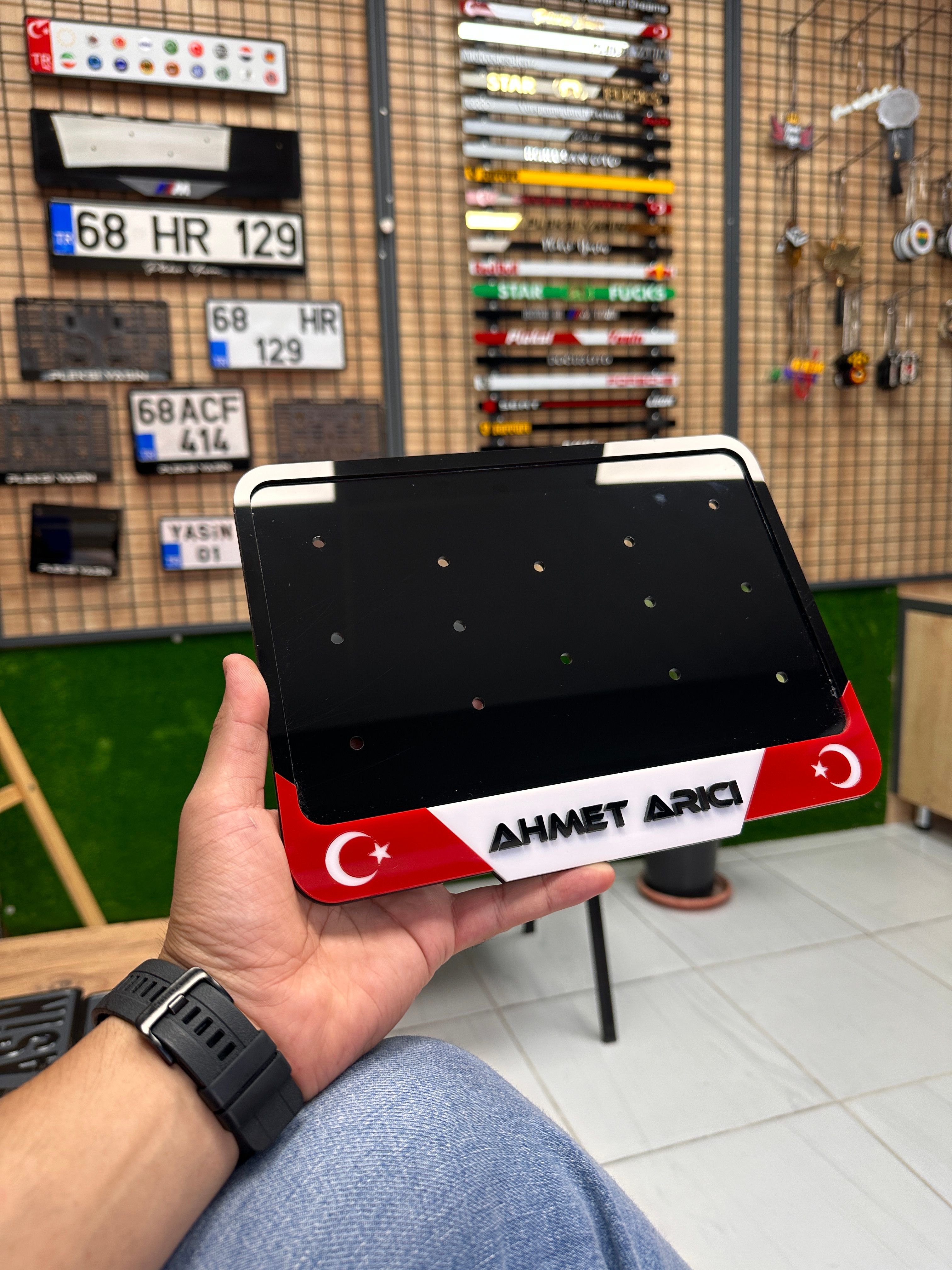 24 x 15 Cm Standart Motosiklet PLEKSİ Plakalık