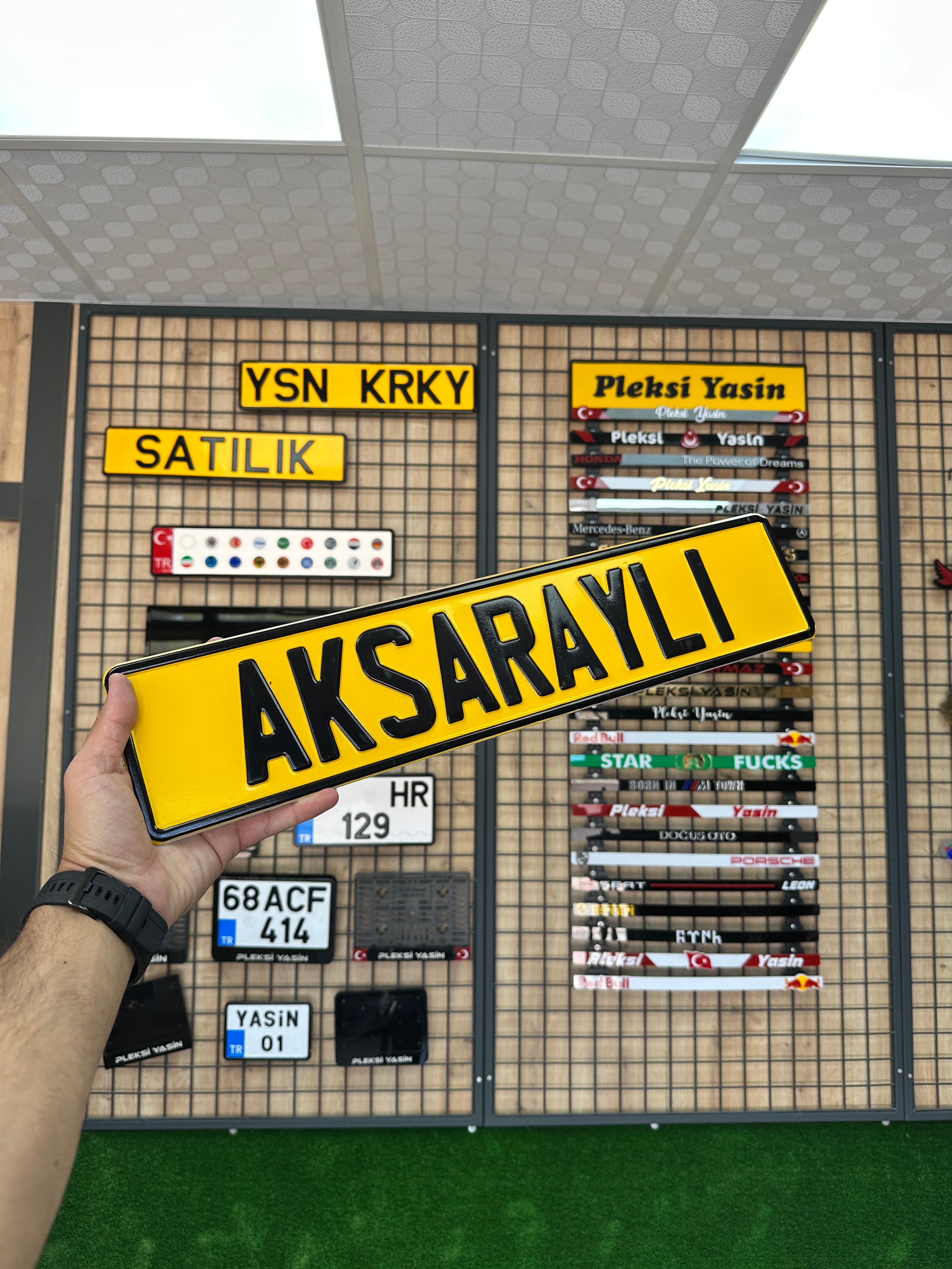 Sarı Demir Dekor Plaka