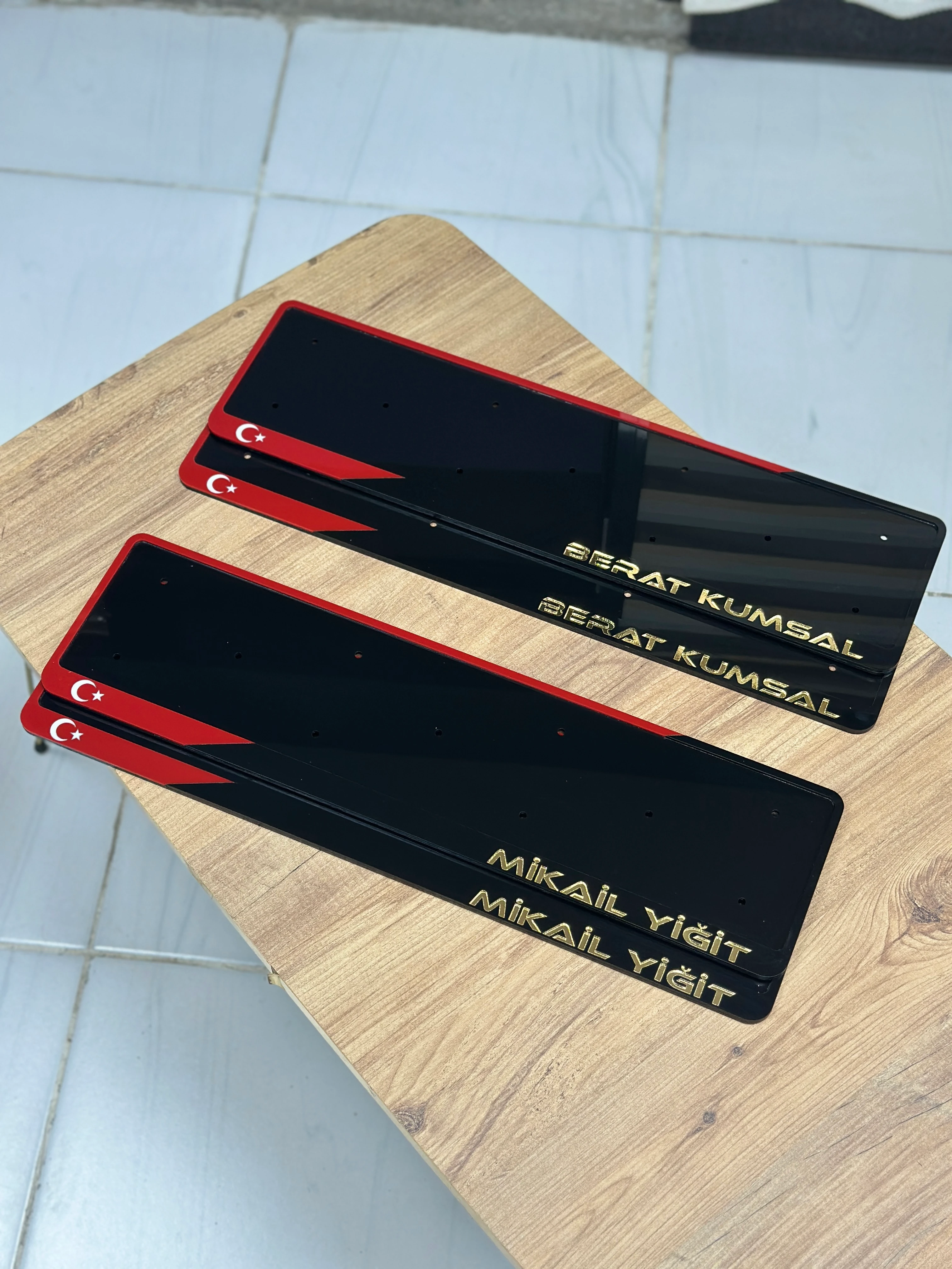 Çerçeveli Full Pleksi Plakalık