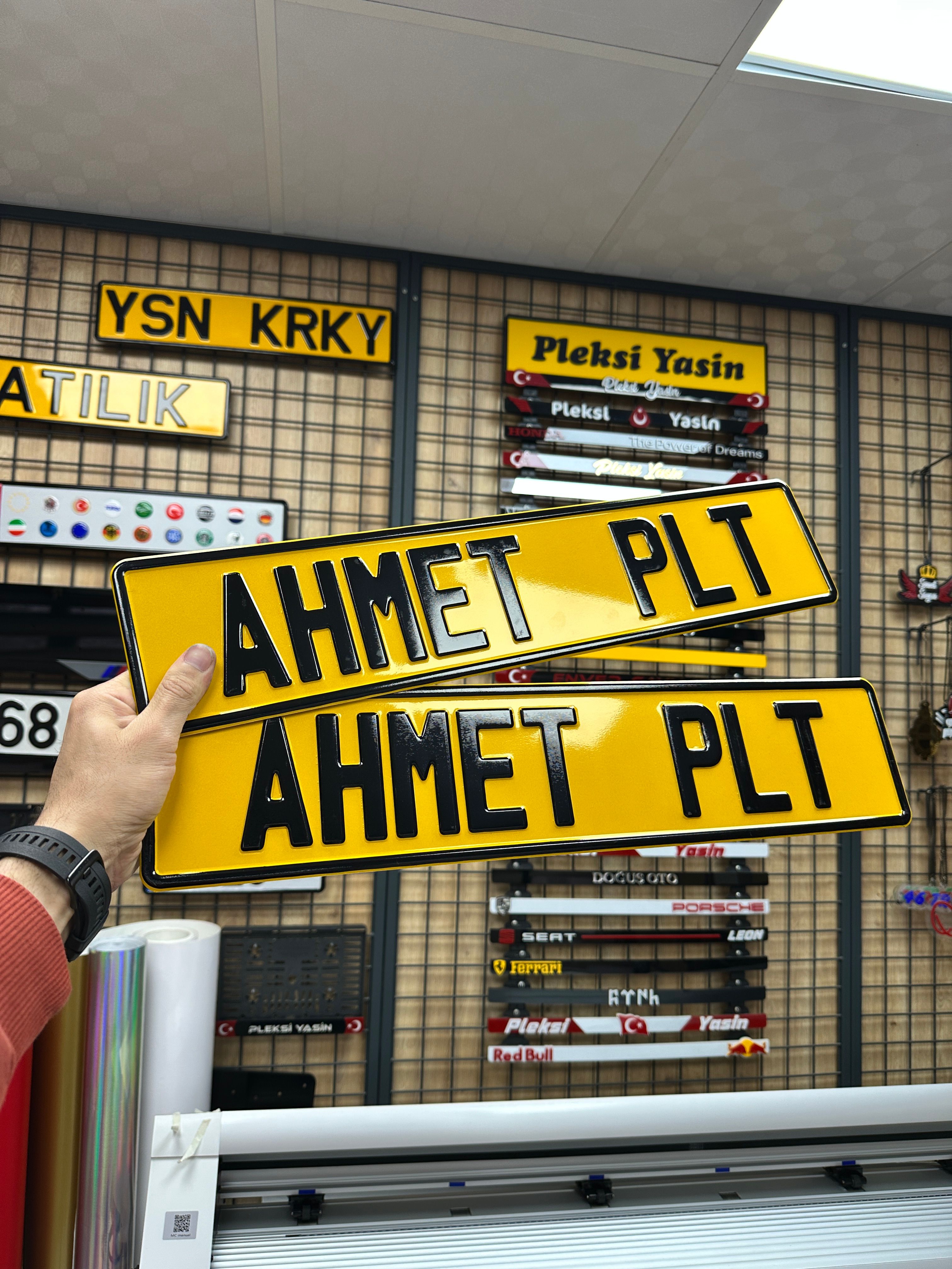 Sarı Demir Dekor Plaka