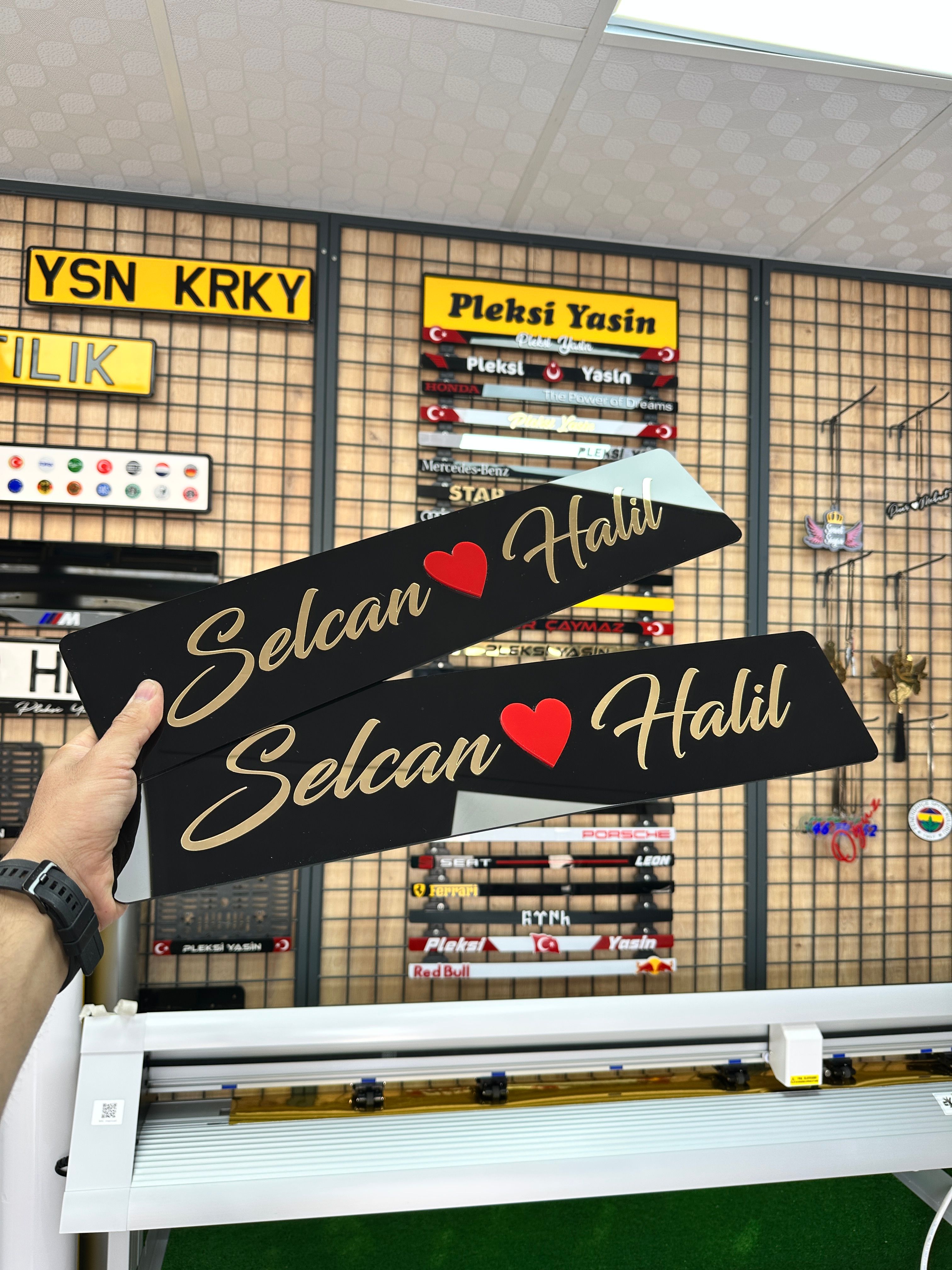 Gelin Arabası İçin Dekor Plaka