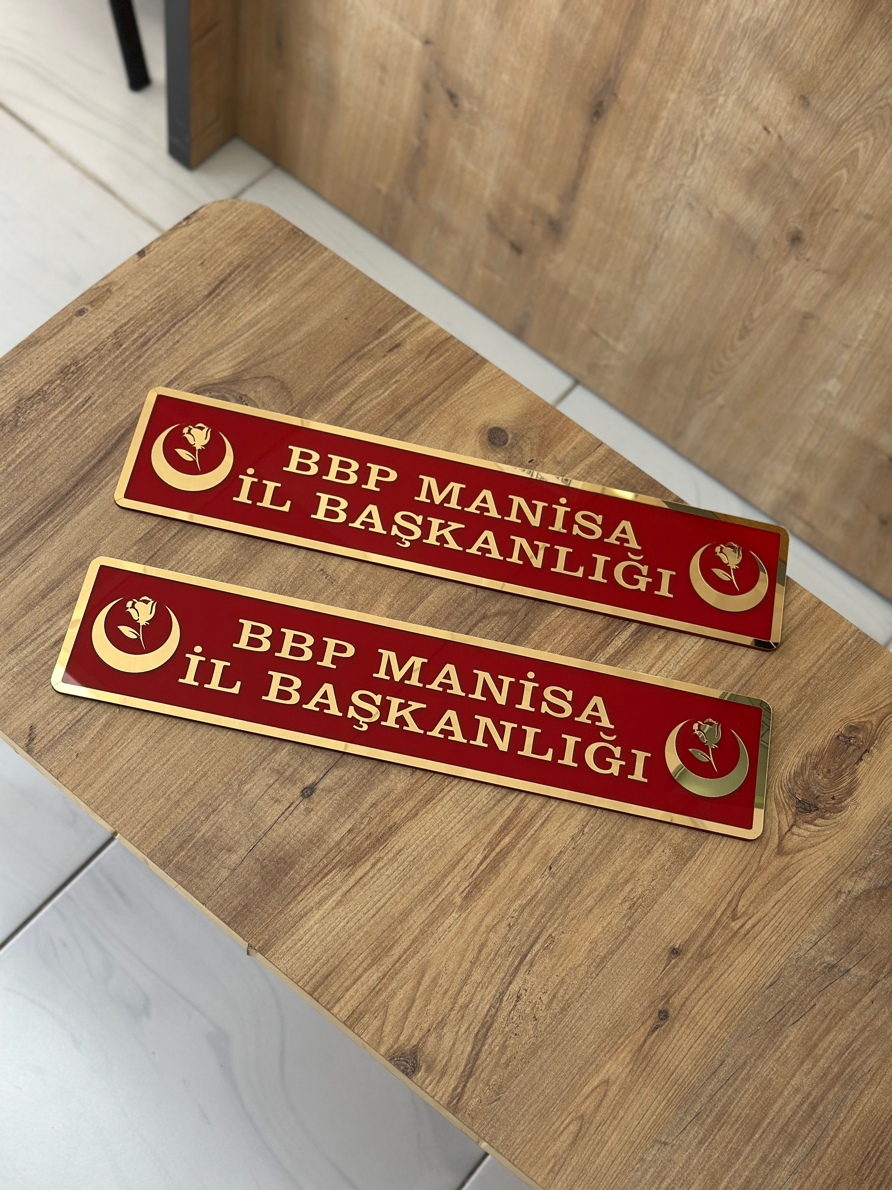 Siyasi Partilere Özel Dekor Plaka