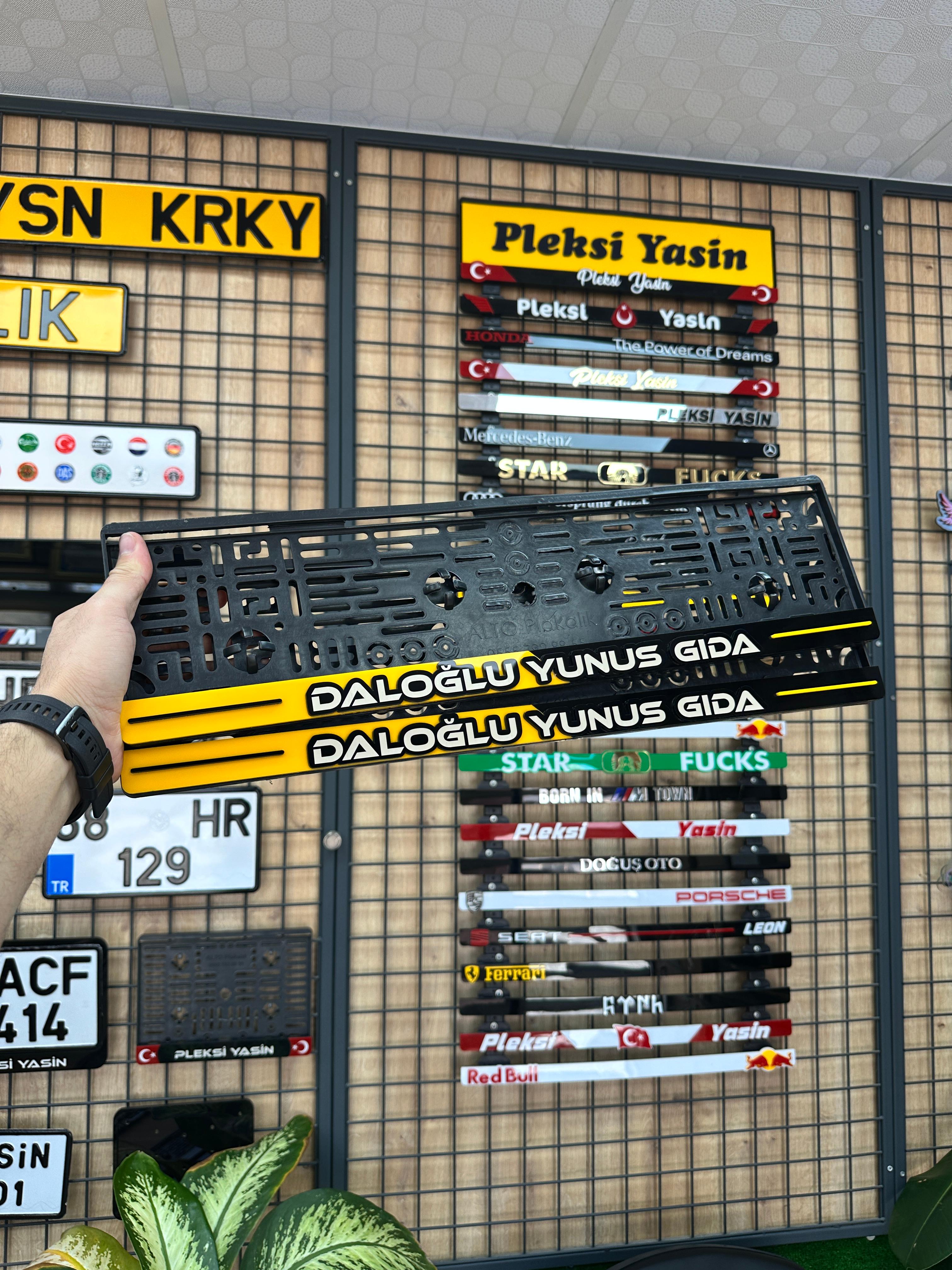 2 Renk Takmatik Plakalık