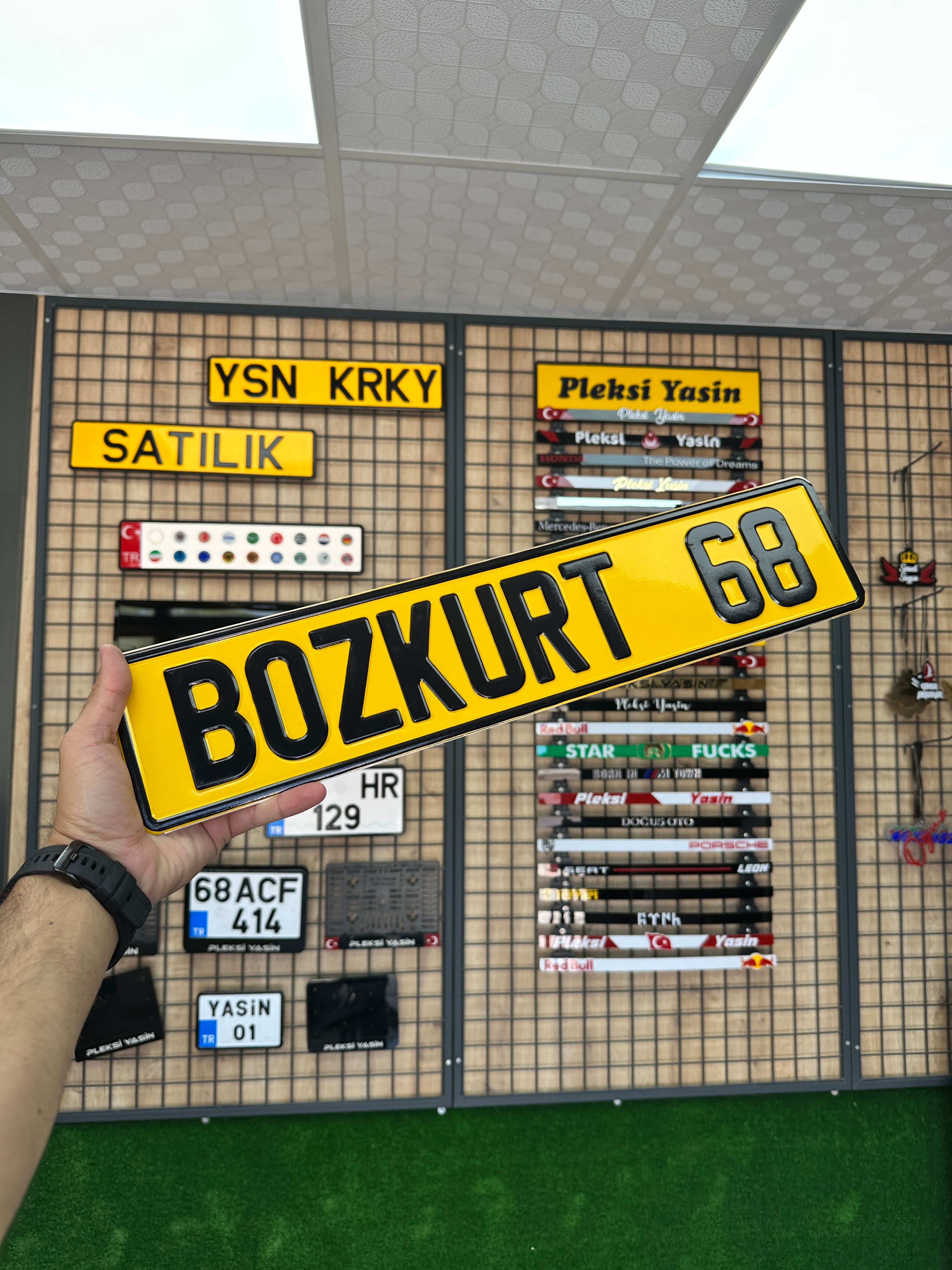 Sarı Demir Dekor Plaka