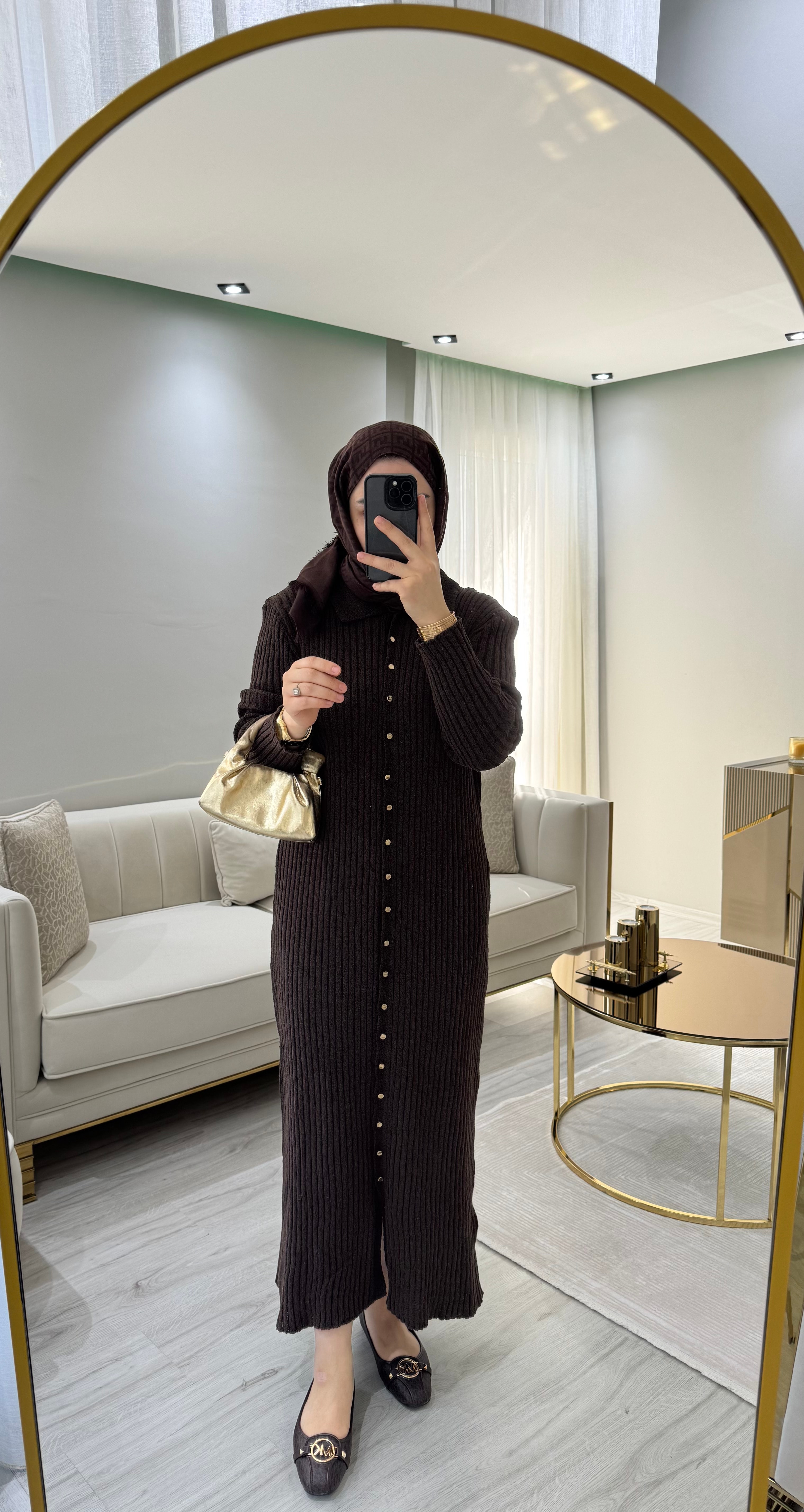 Kaurus Elbise - Kahverengi