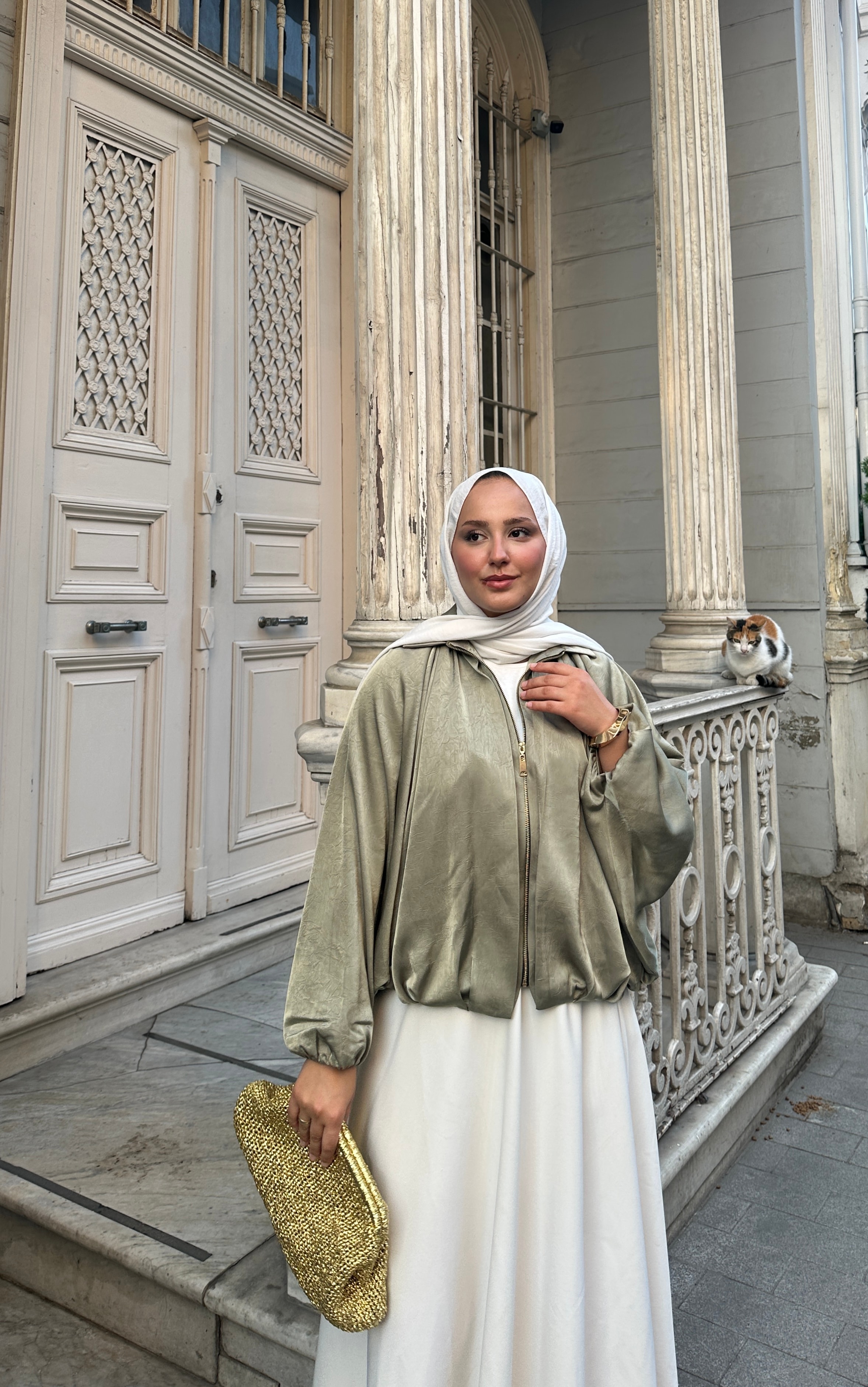 Salica Ceket - Su Yeşili