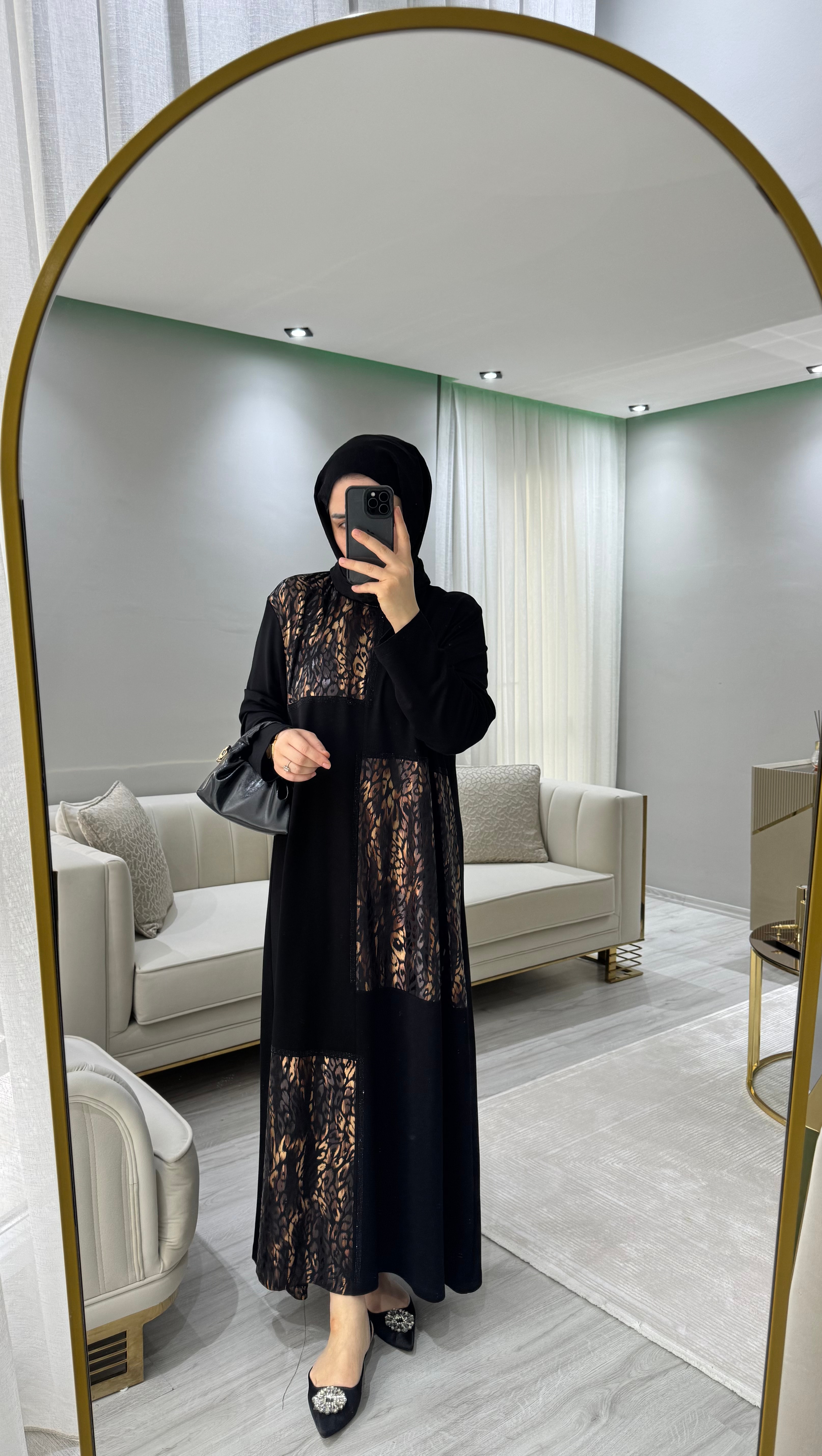 Sandy Leopar Elbise - Leopar