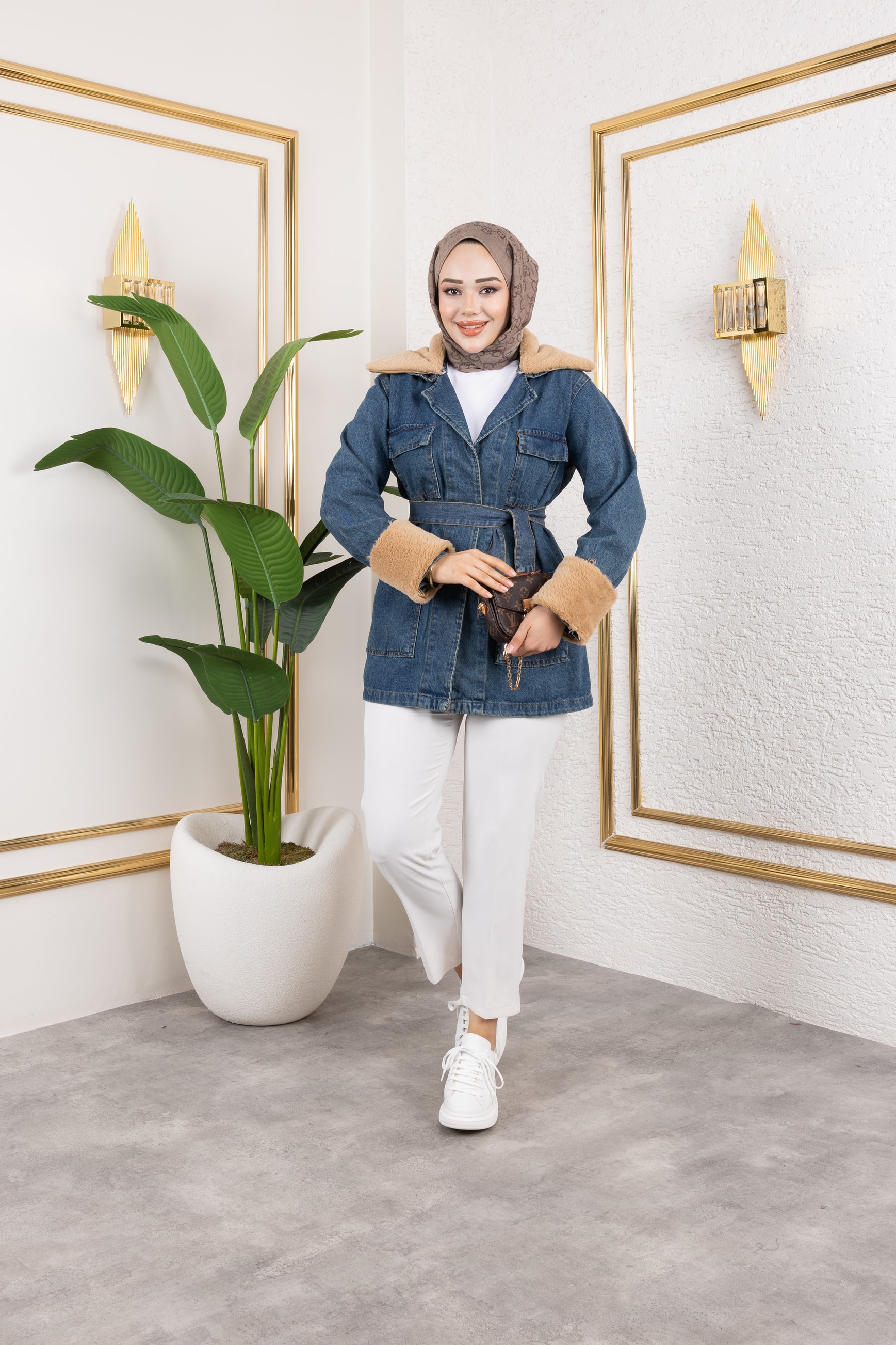 Tensel Kot Ceket - Açık Denim Mavisi