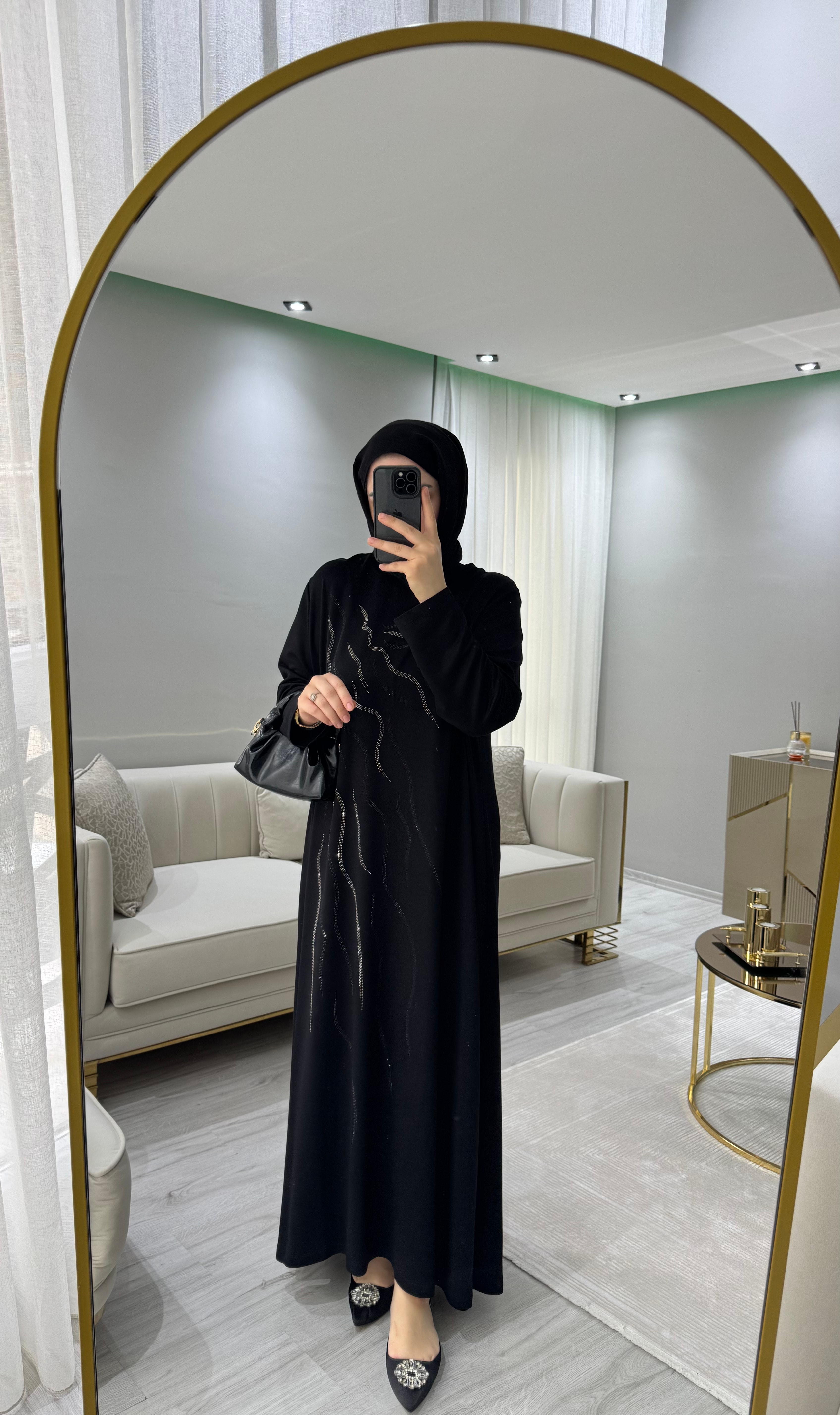 Sandy Shine Elbise - Siyah