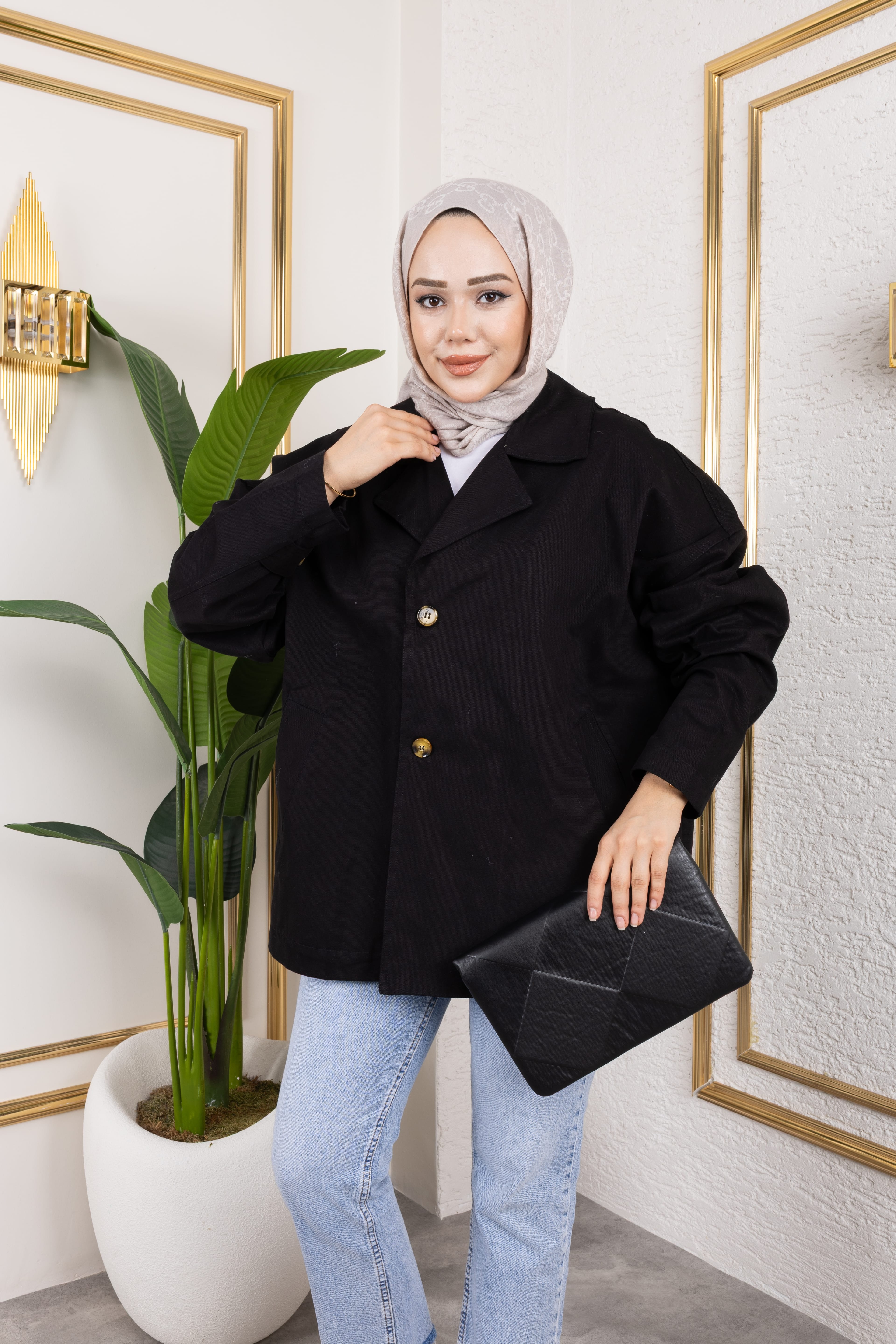 Oversize Ceket - Siyah