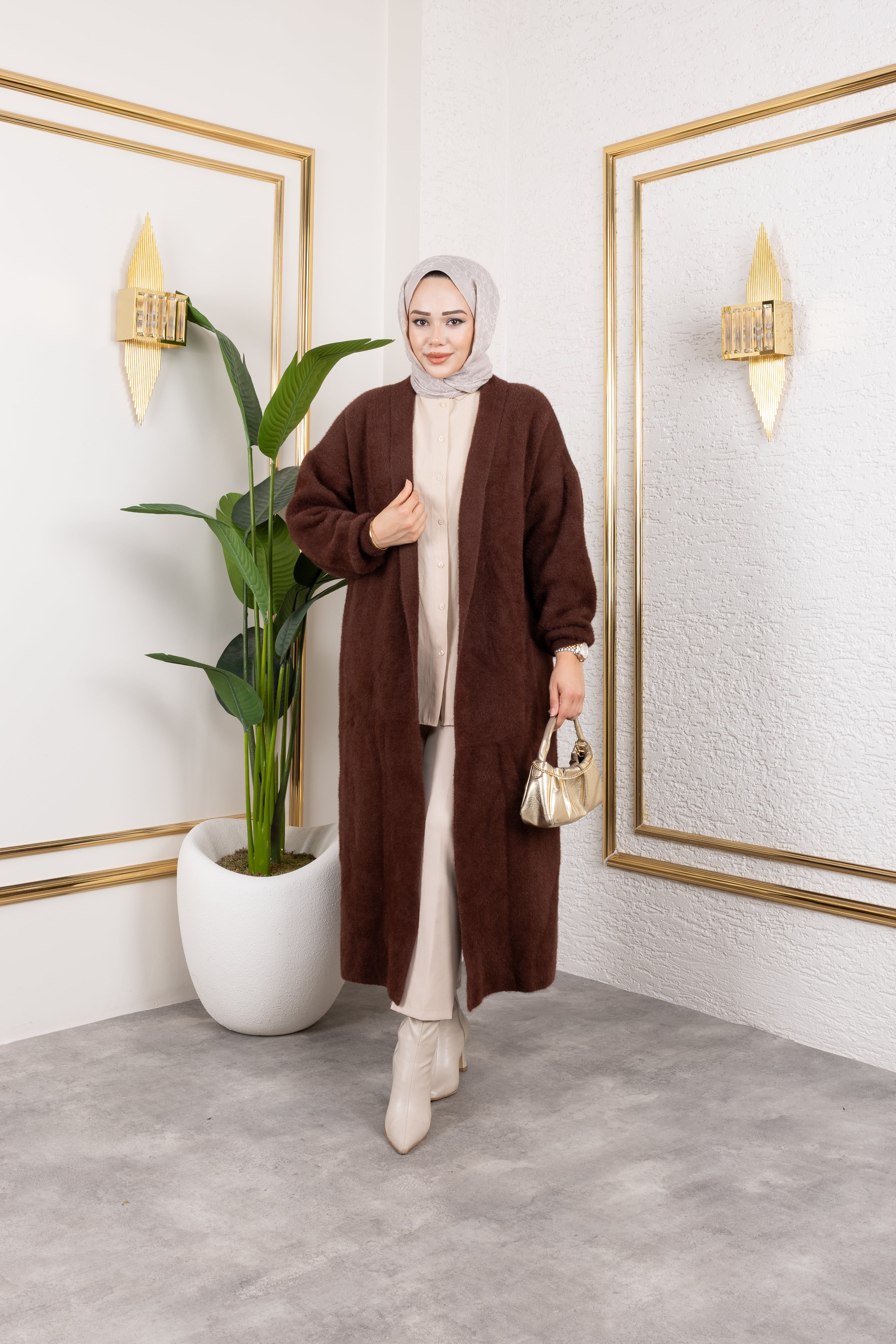 Angora Kumaş Hırka