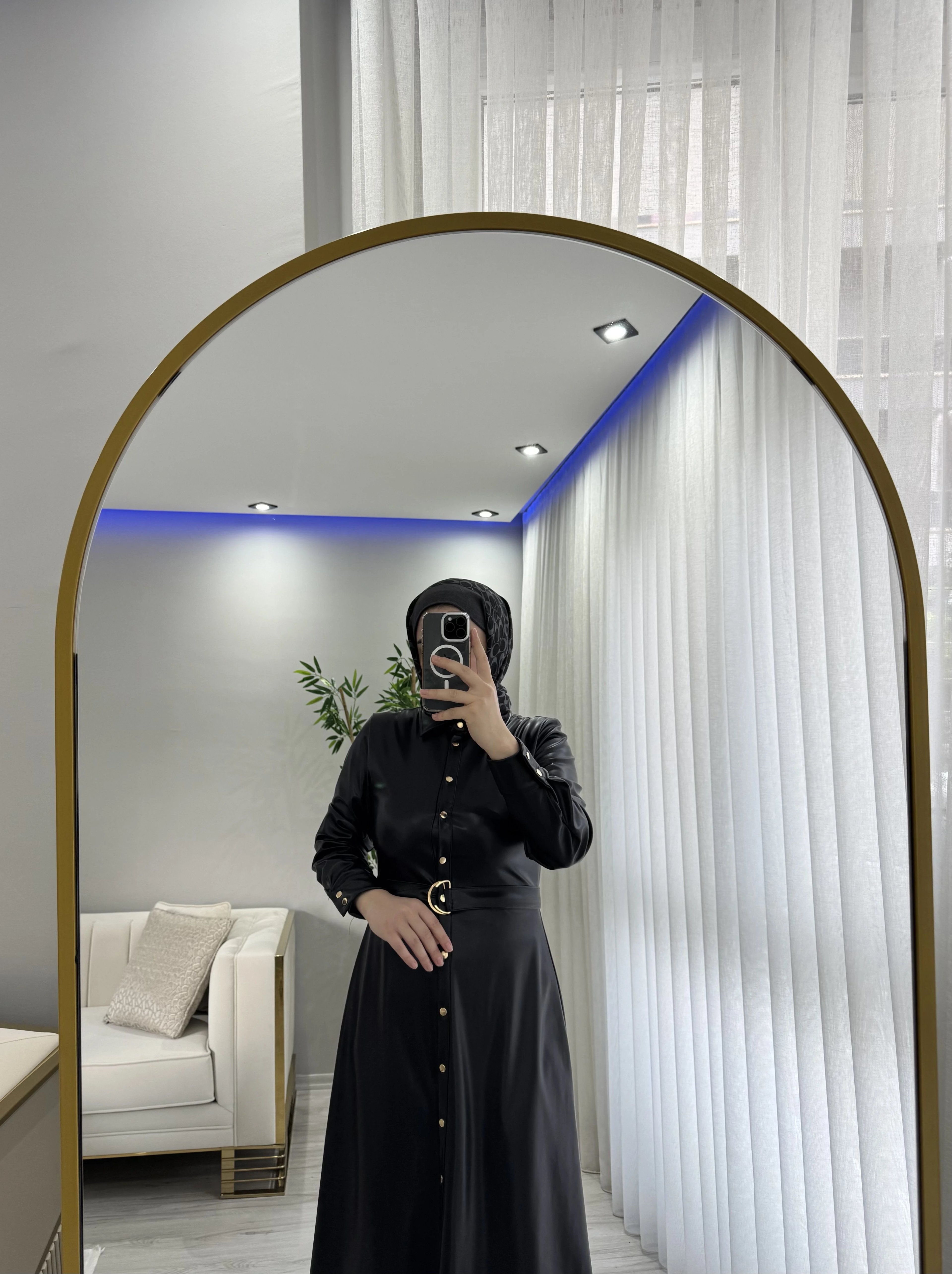 Premium Deri Elbise