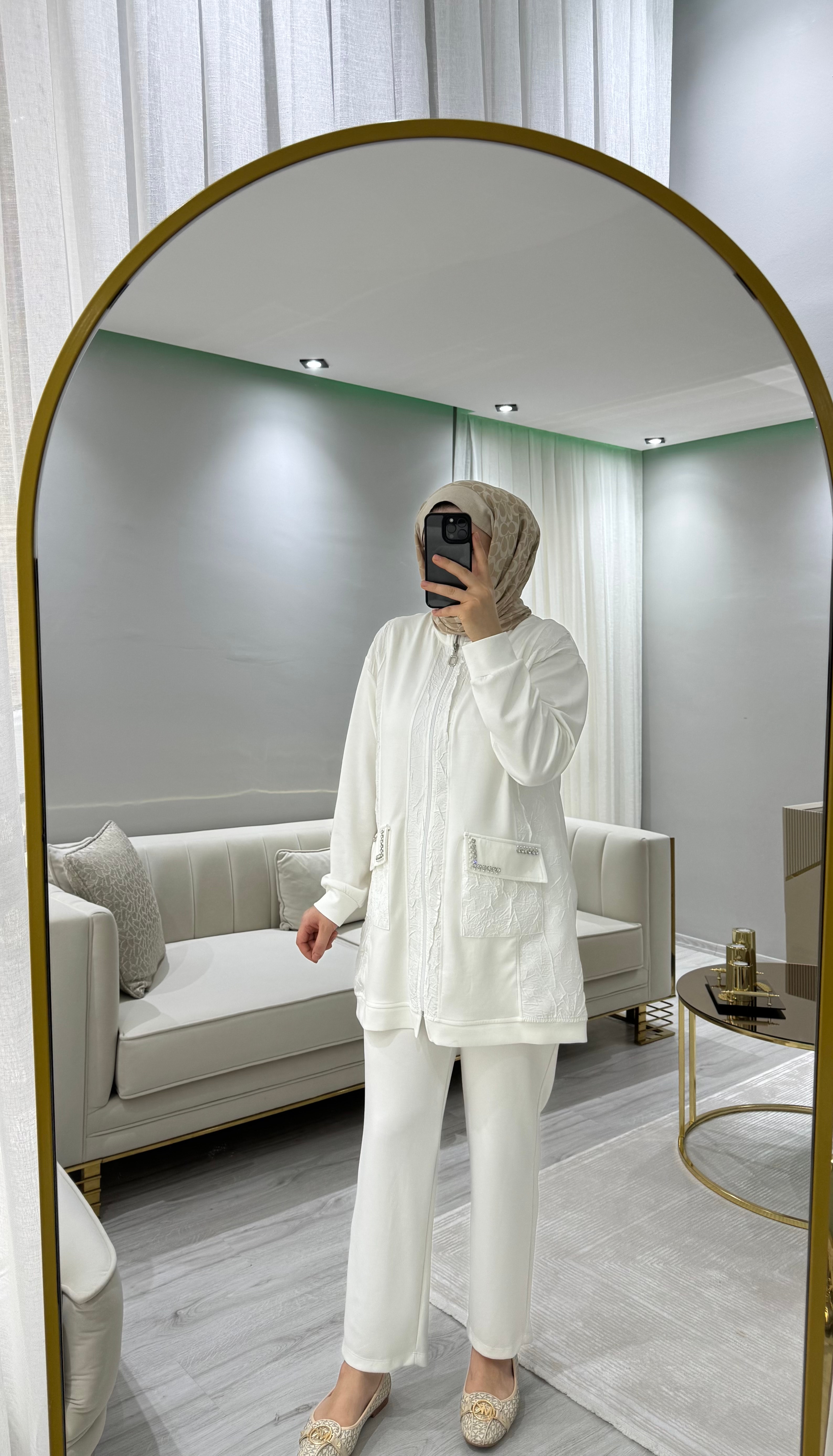 Oysh Shine Takım - Beyaz