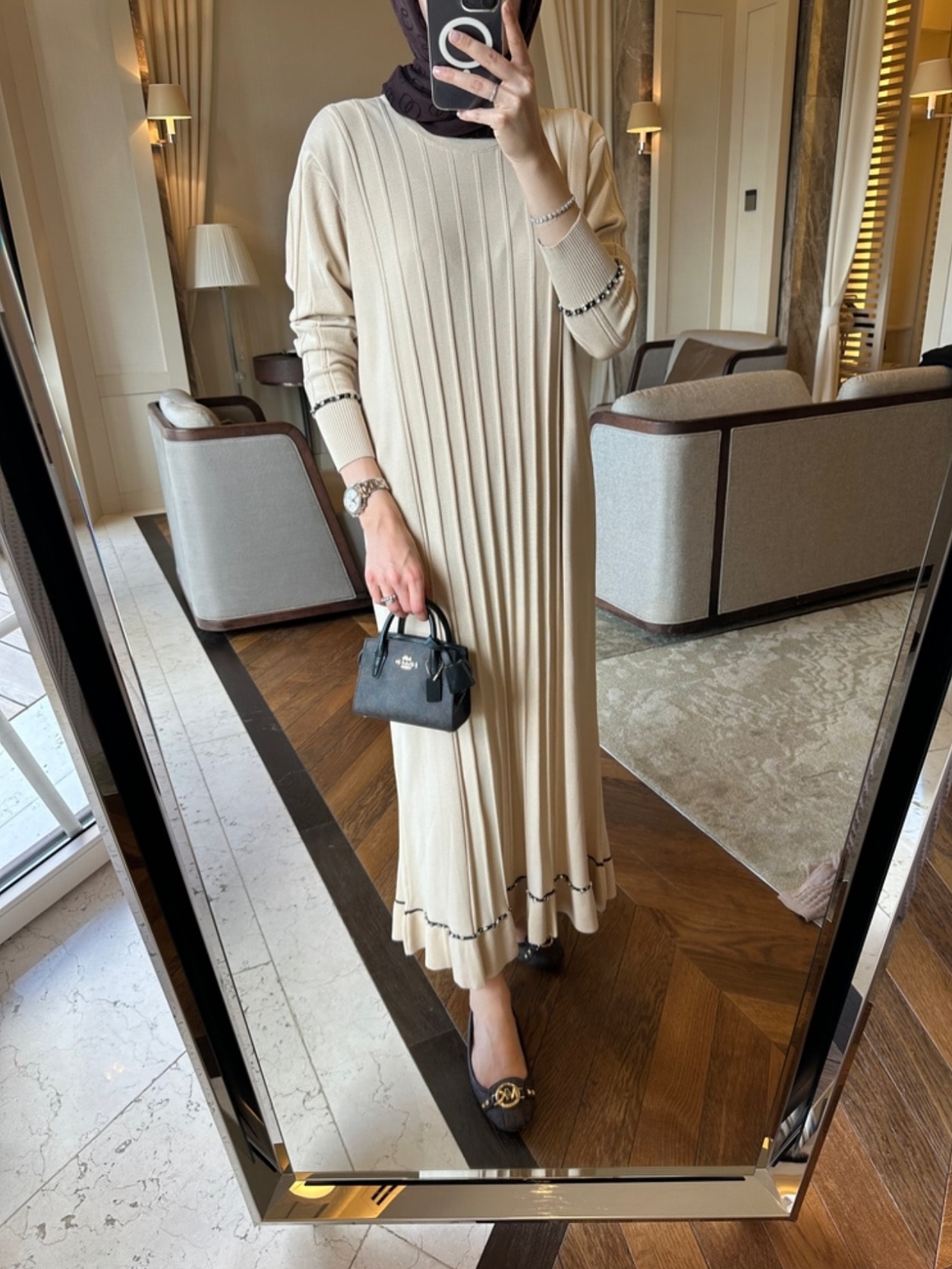 Merserize Kumaş Elbise