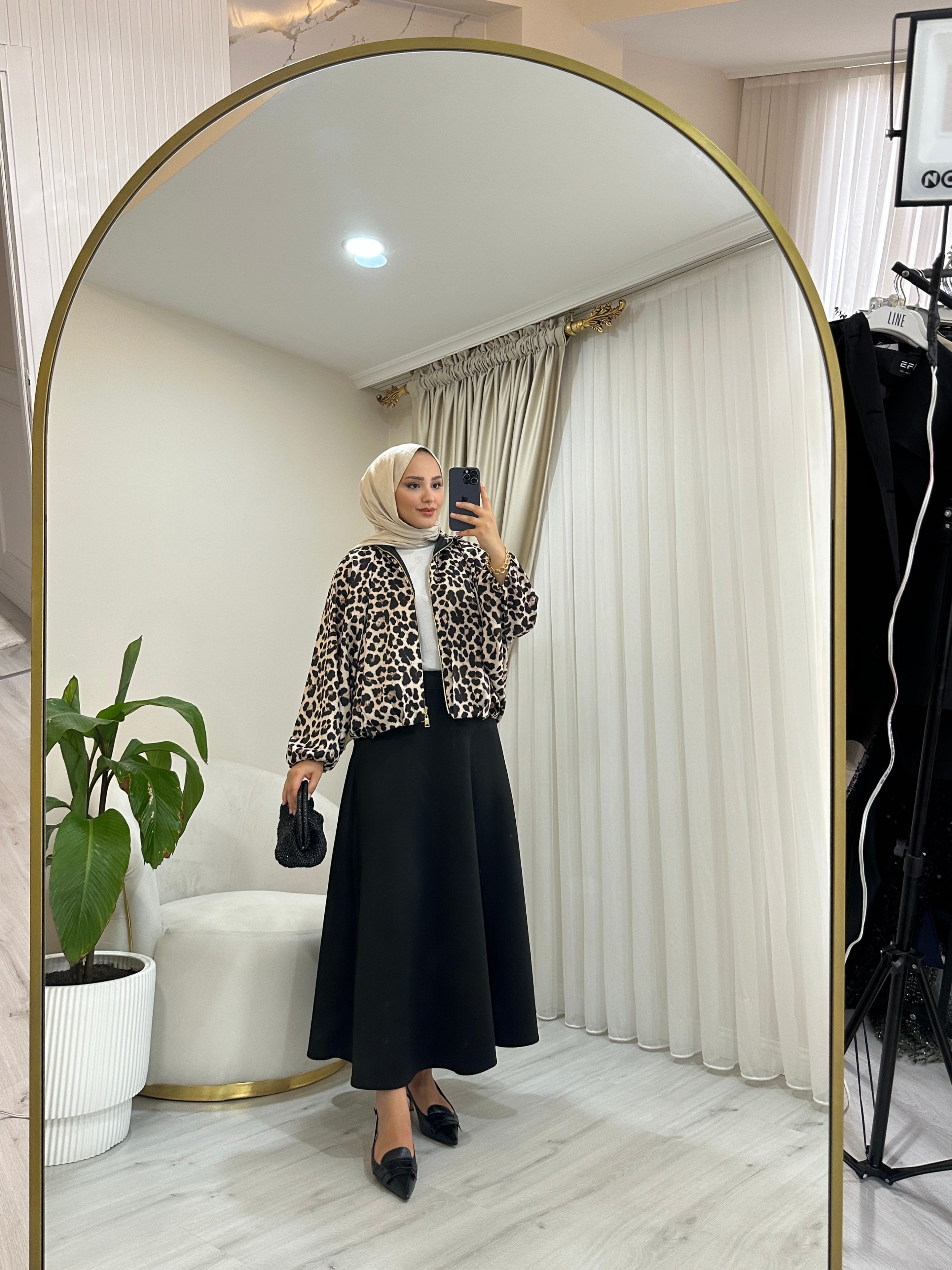 Leopar Desen Ceket - Leopar