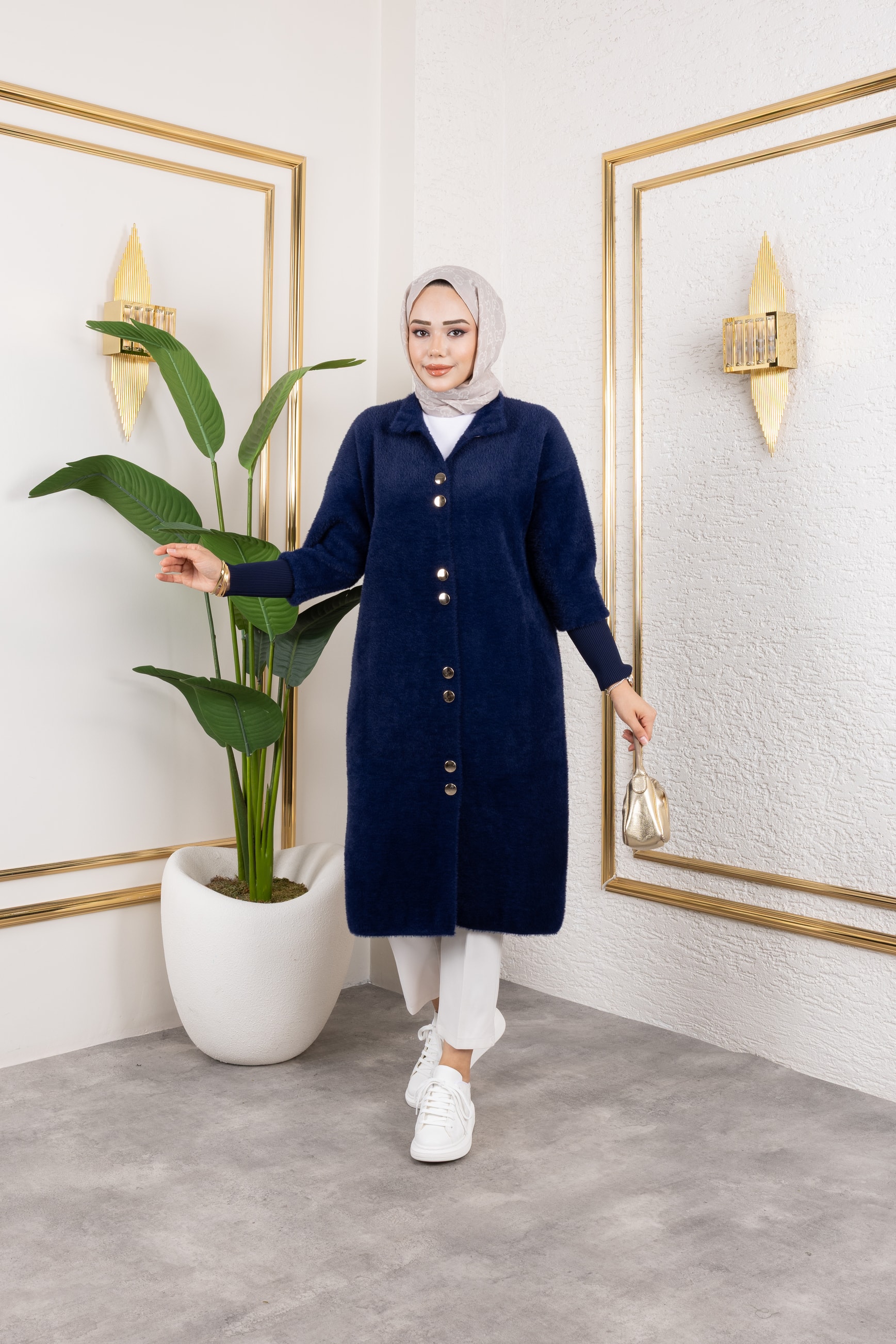 Angora Kap - Lacivert