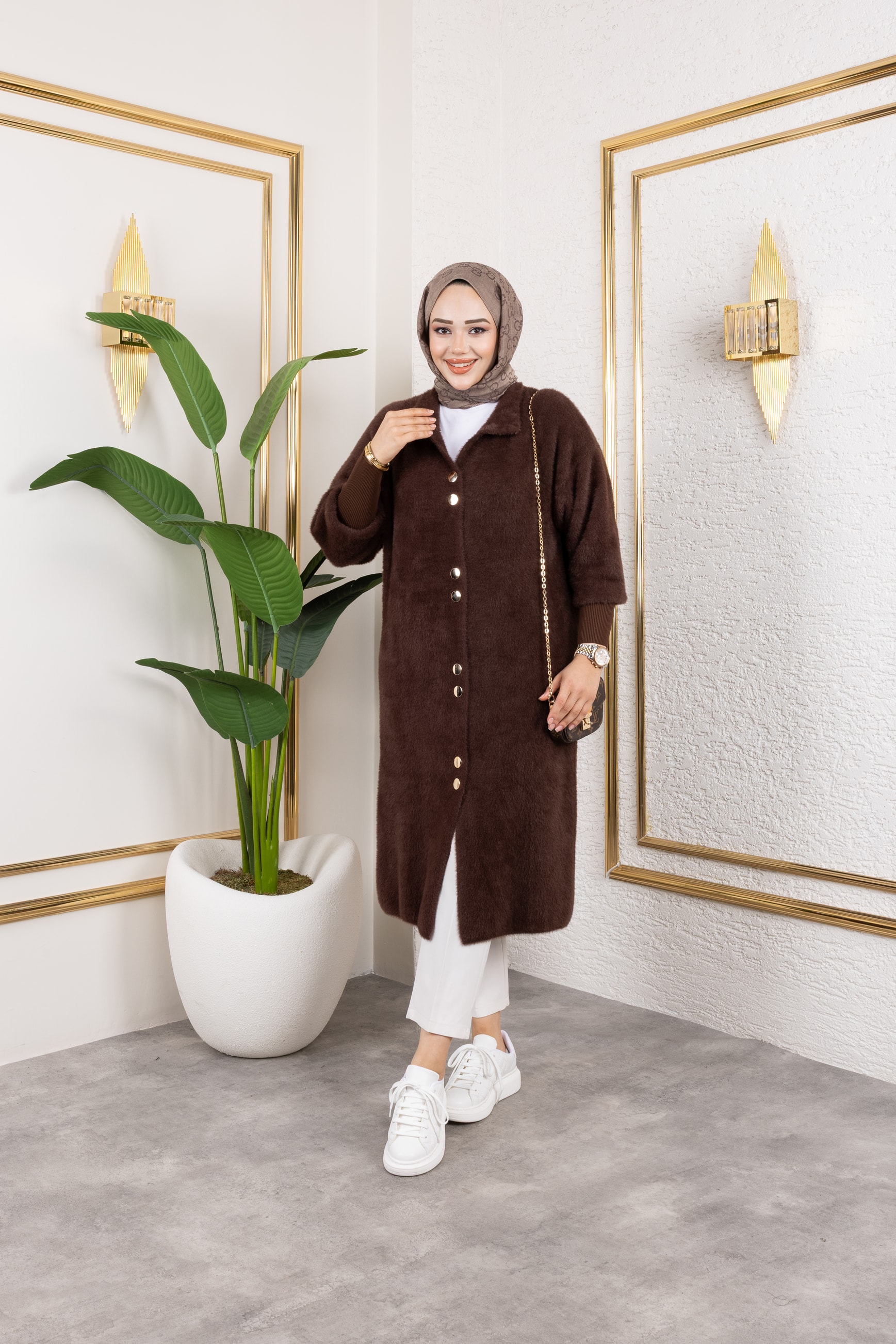 Angora Kap - Kahverengi