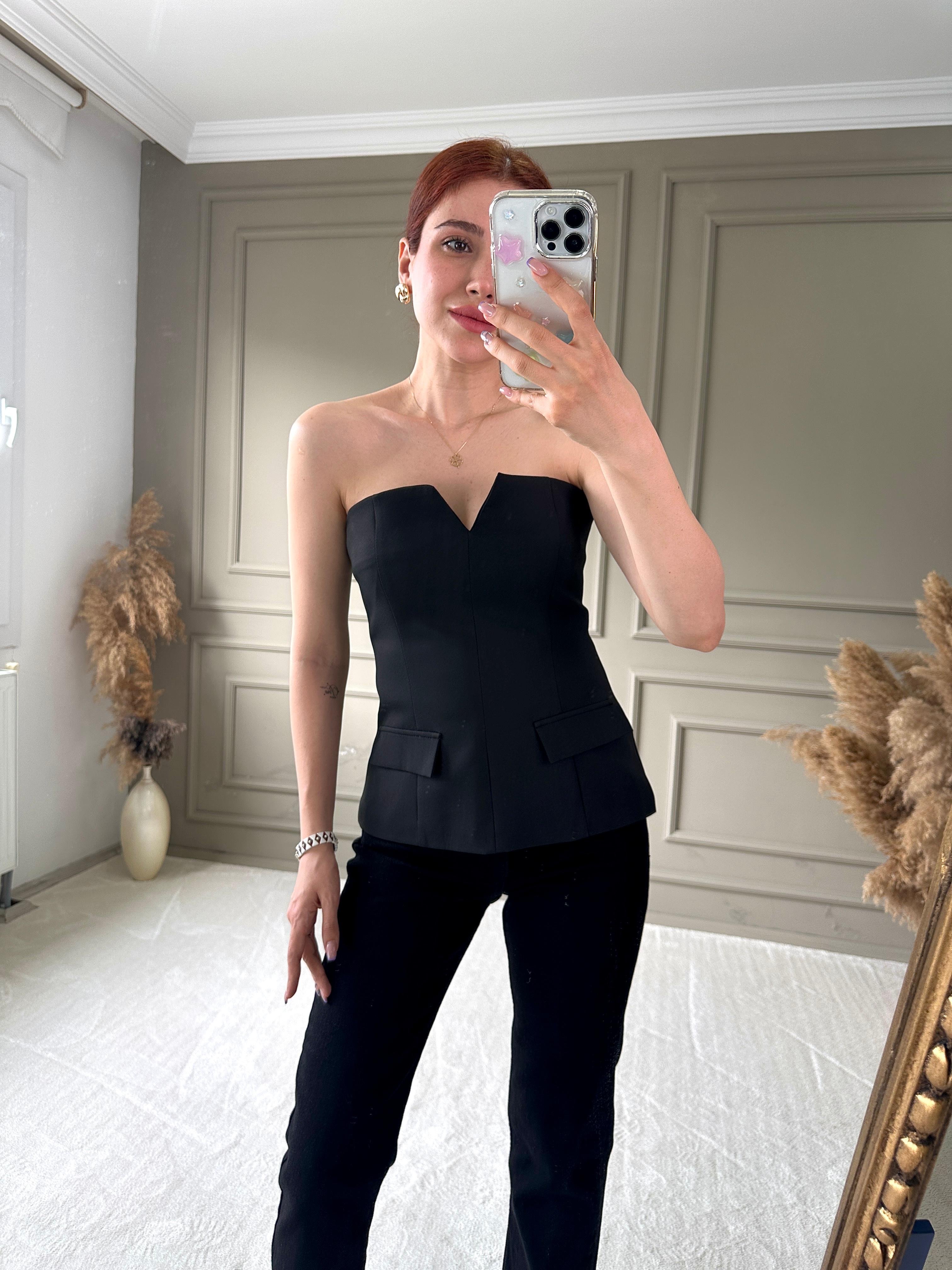 STRAPLEZ BÜSTİYER BLUZ
