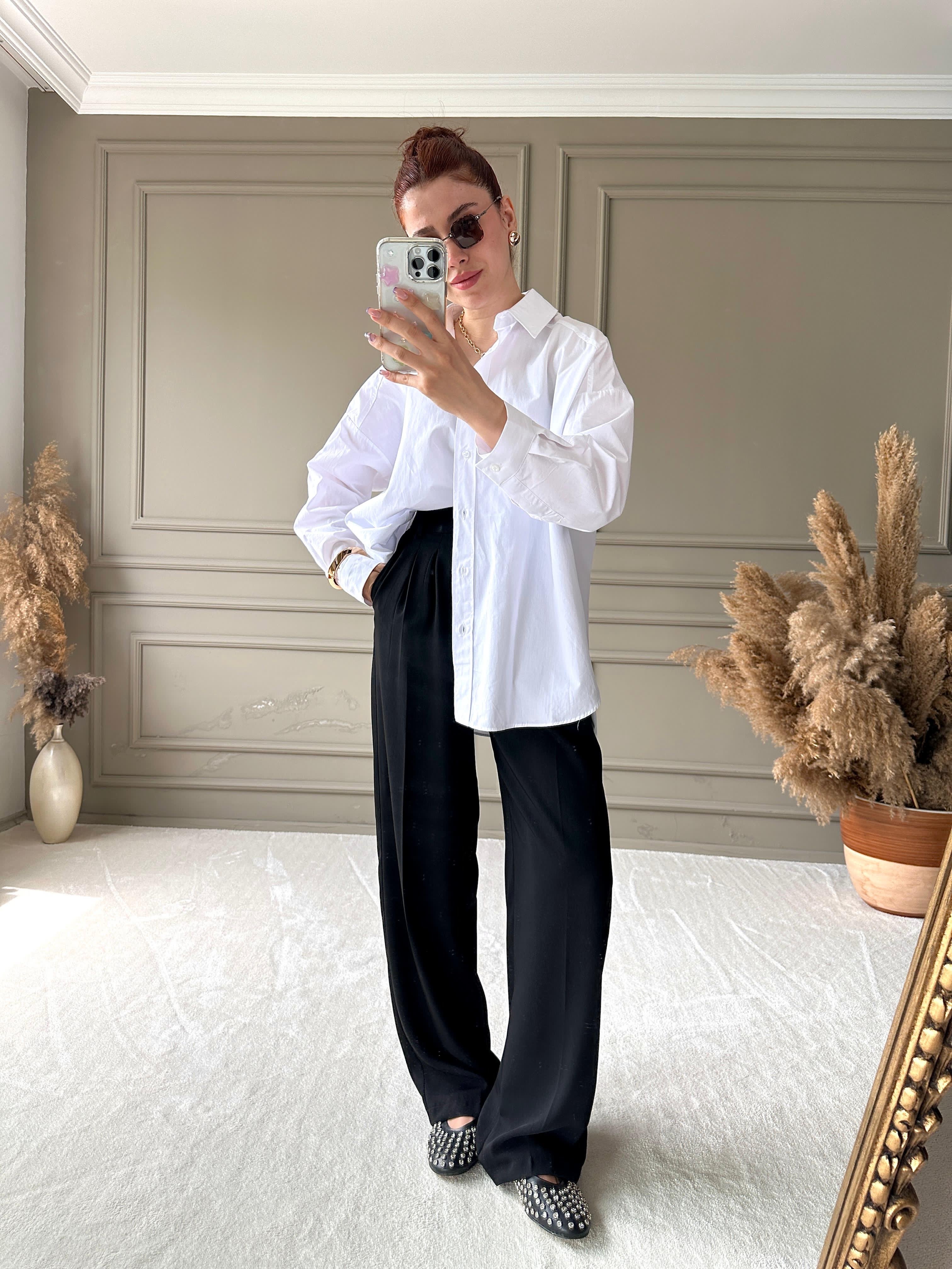 POPLİN OVERSIZE GÖMLEK