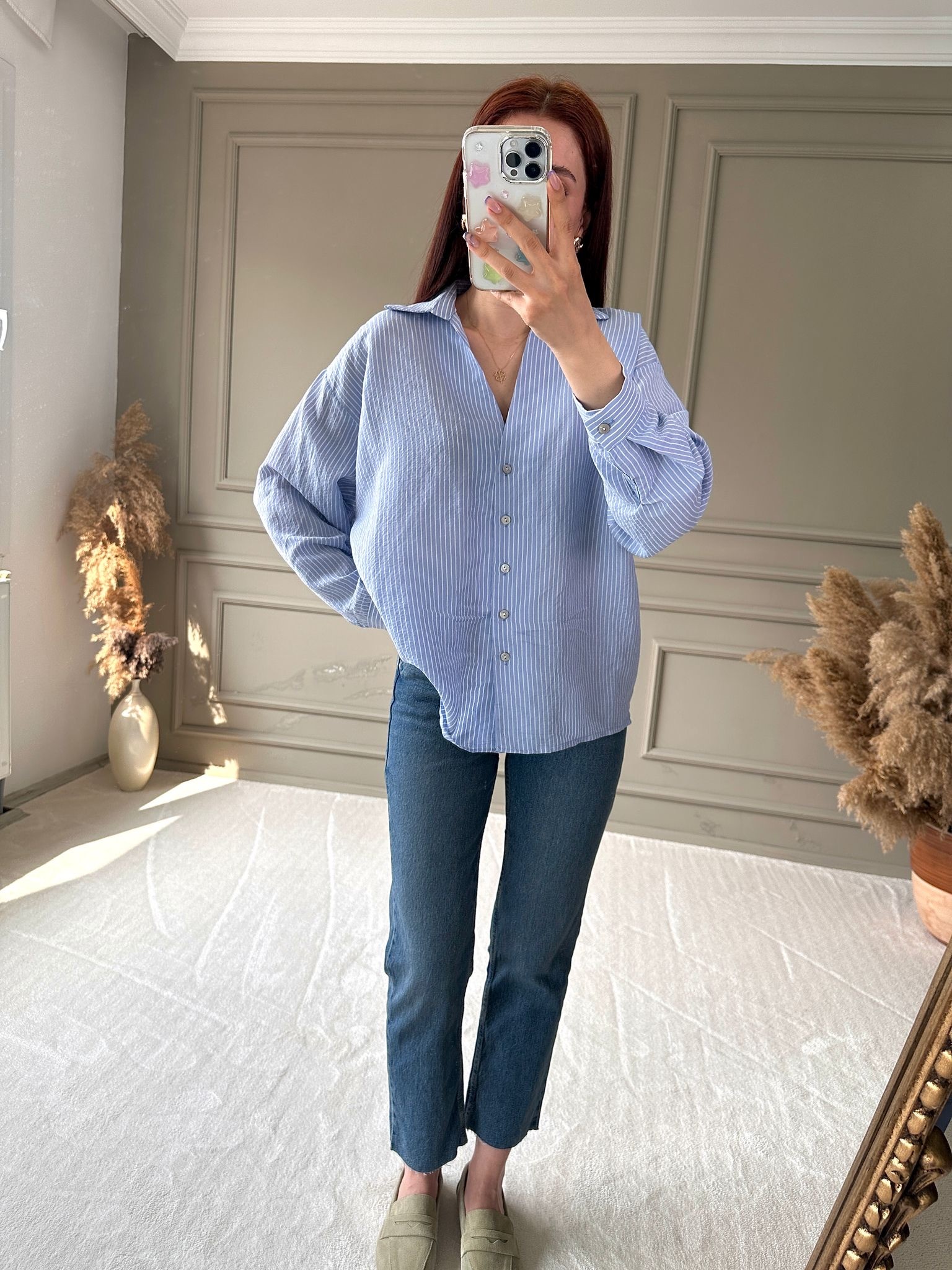 ZR MODEL KESİK PAÇA BOYFİT JEAN - Koyu Mavi