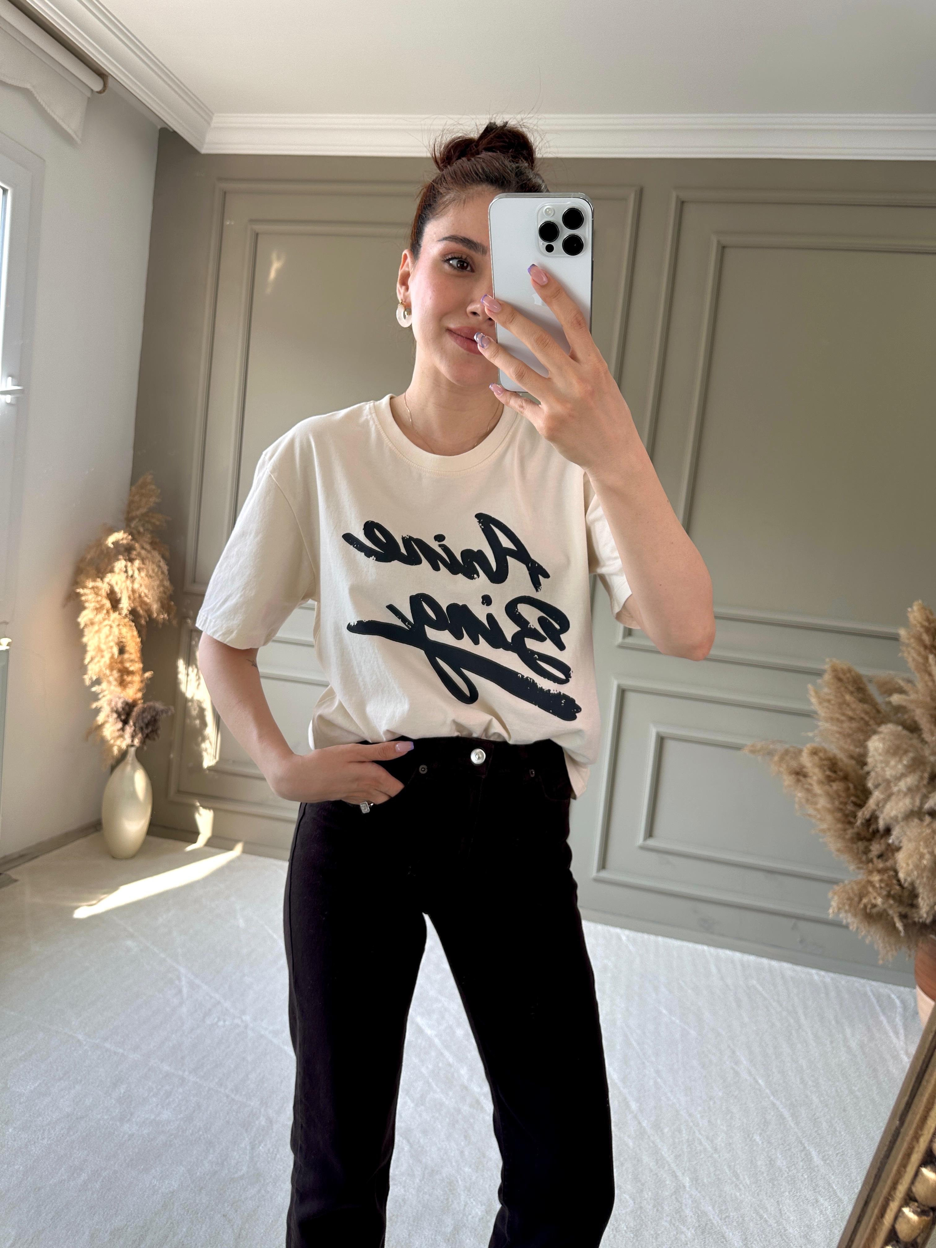 ZR MODEL KESİK PAÇA BOYFİT JEAN - Acı Kahve