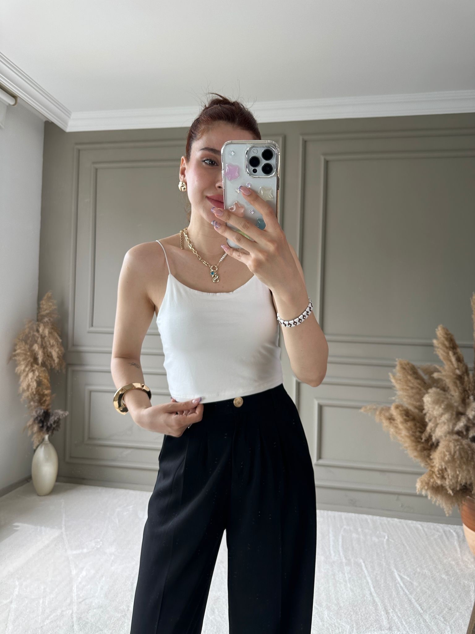 İPLİ CROP ATLET - Beyaz