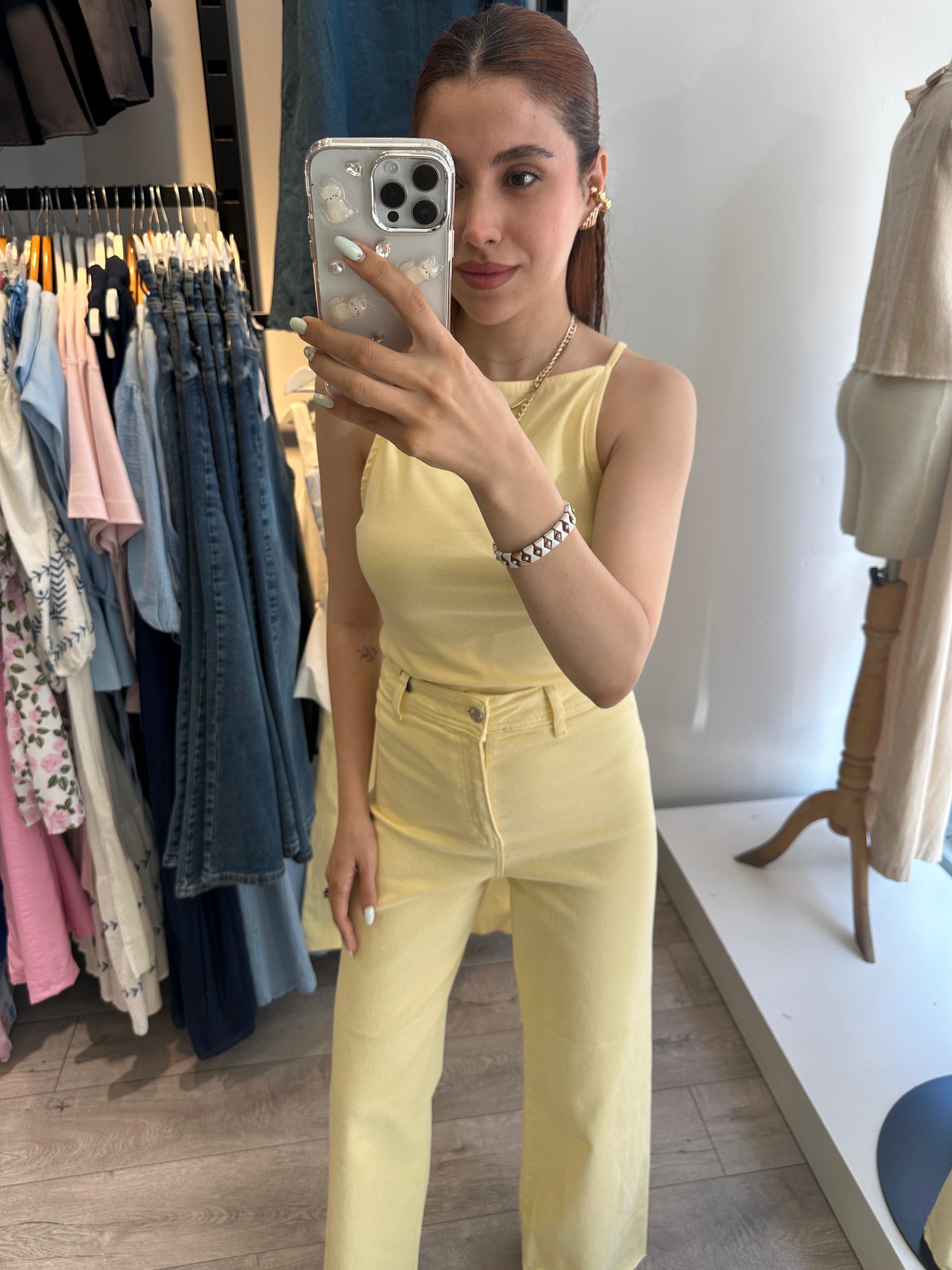 KESİK PAÇA BOL PANTOLON 