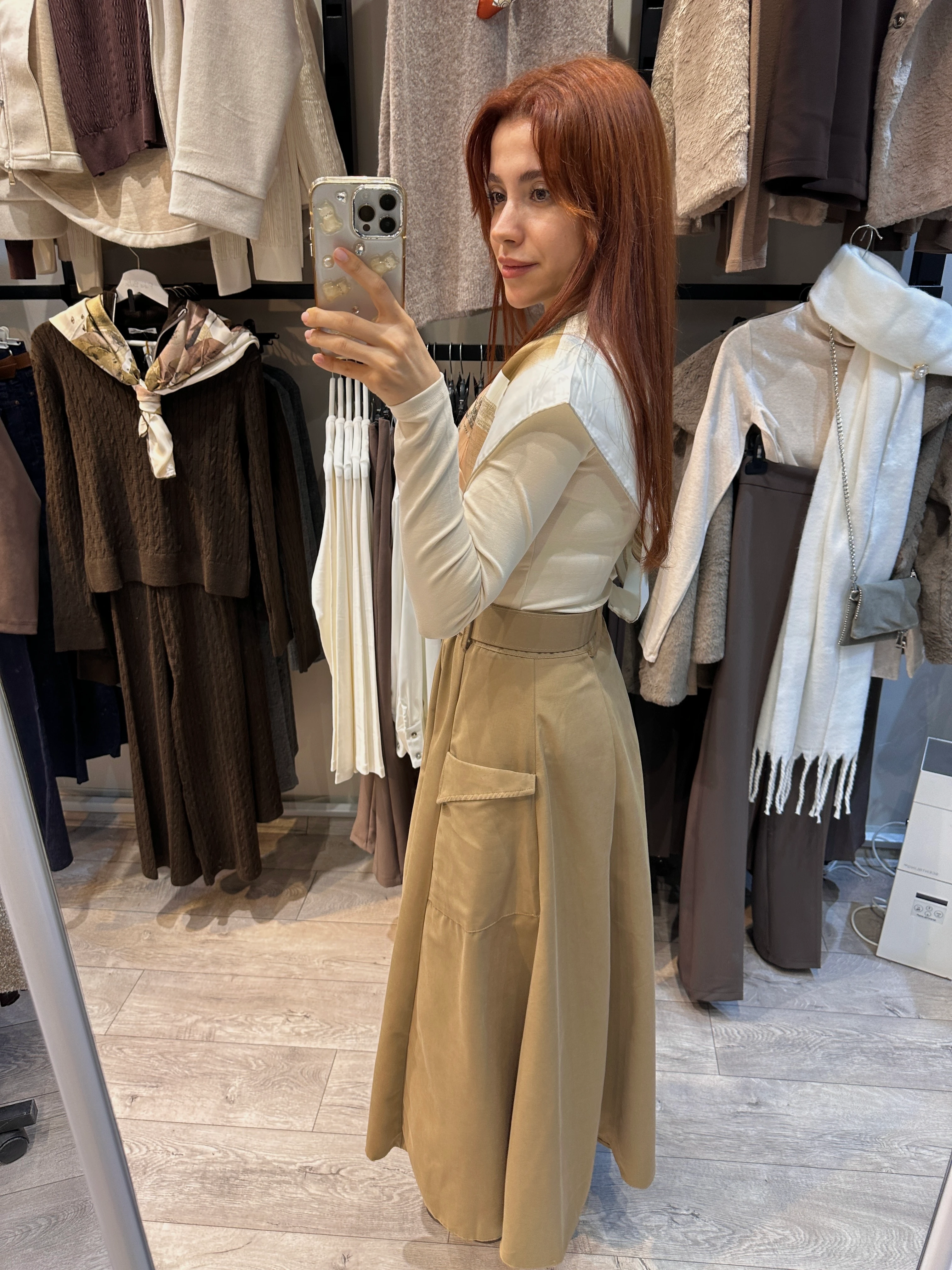 FERMUARLI KEMERLİ ETEK 