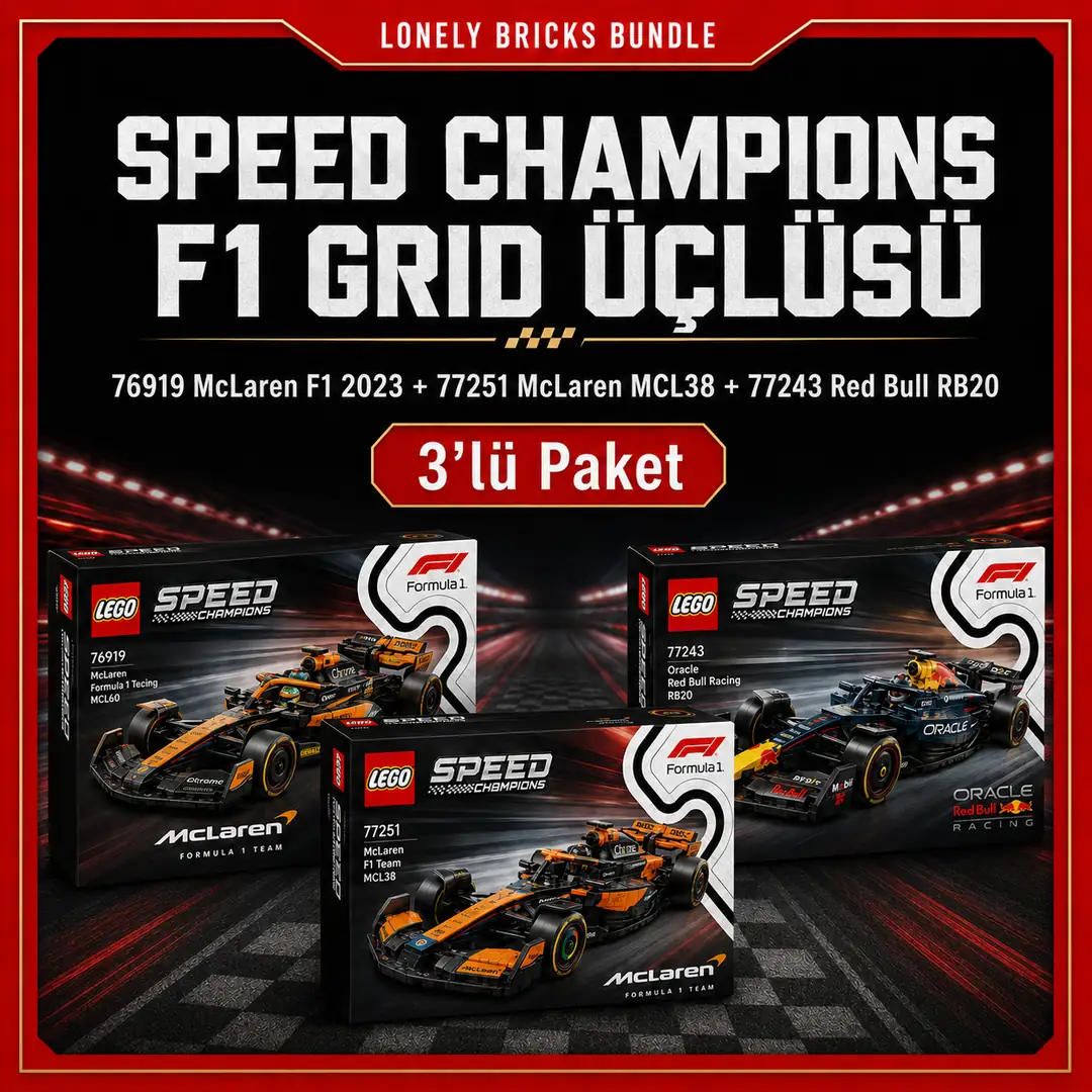 LEGO® Speed Champions F1 Grid Üçlüsü Bundle Paketi | Lonely Bricks