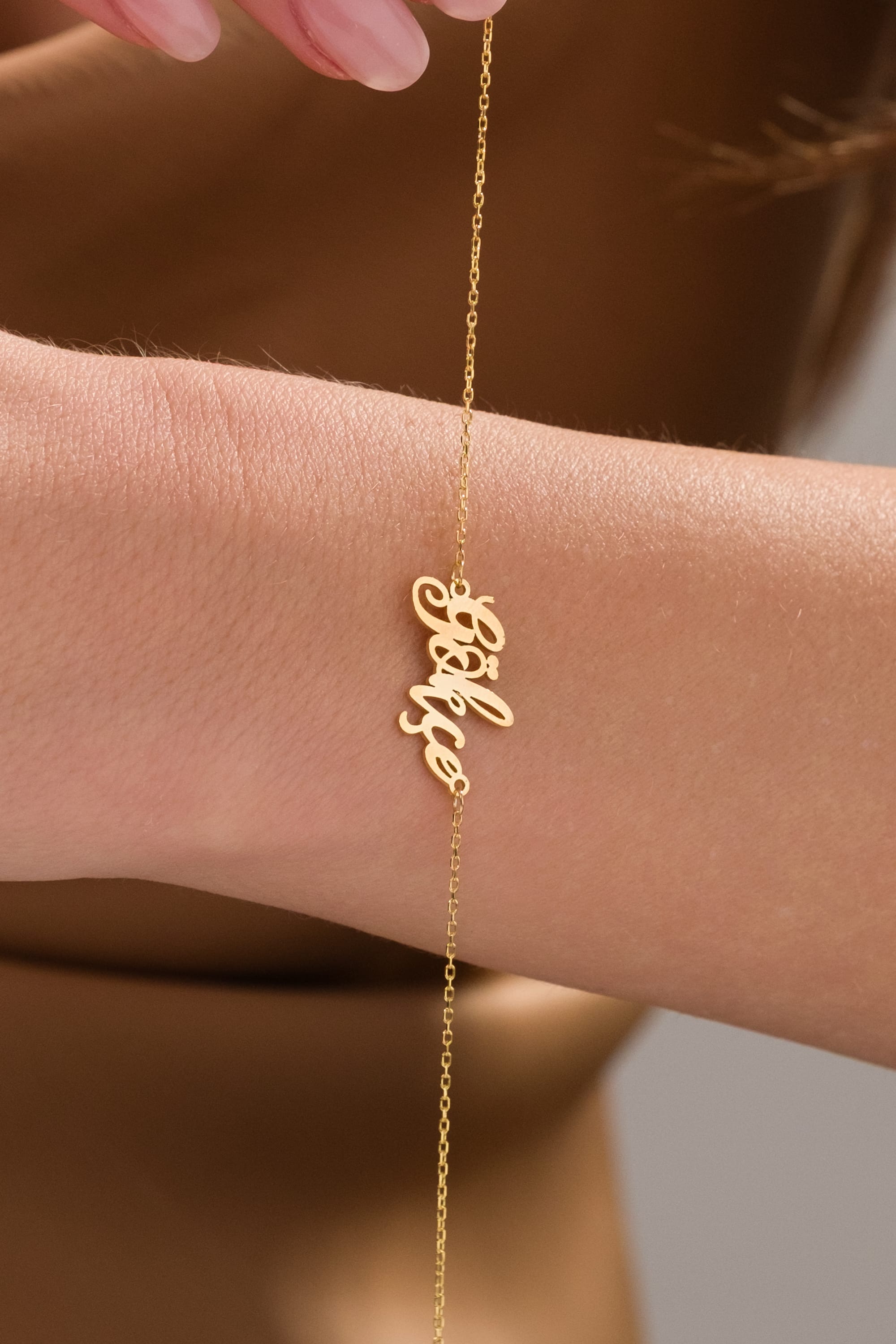 925 Ayar Gümüş Kişiye Özel İsim Yazılı Bileklik cover pic