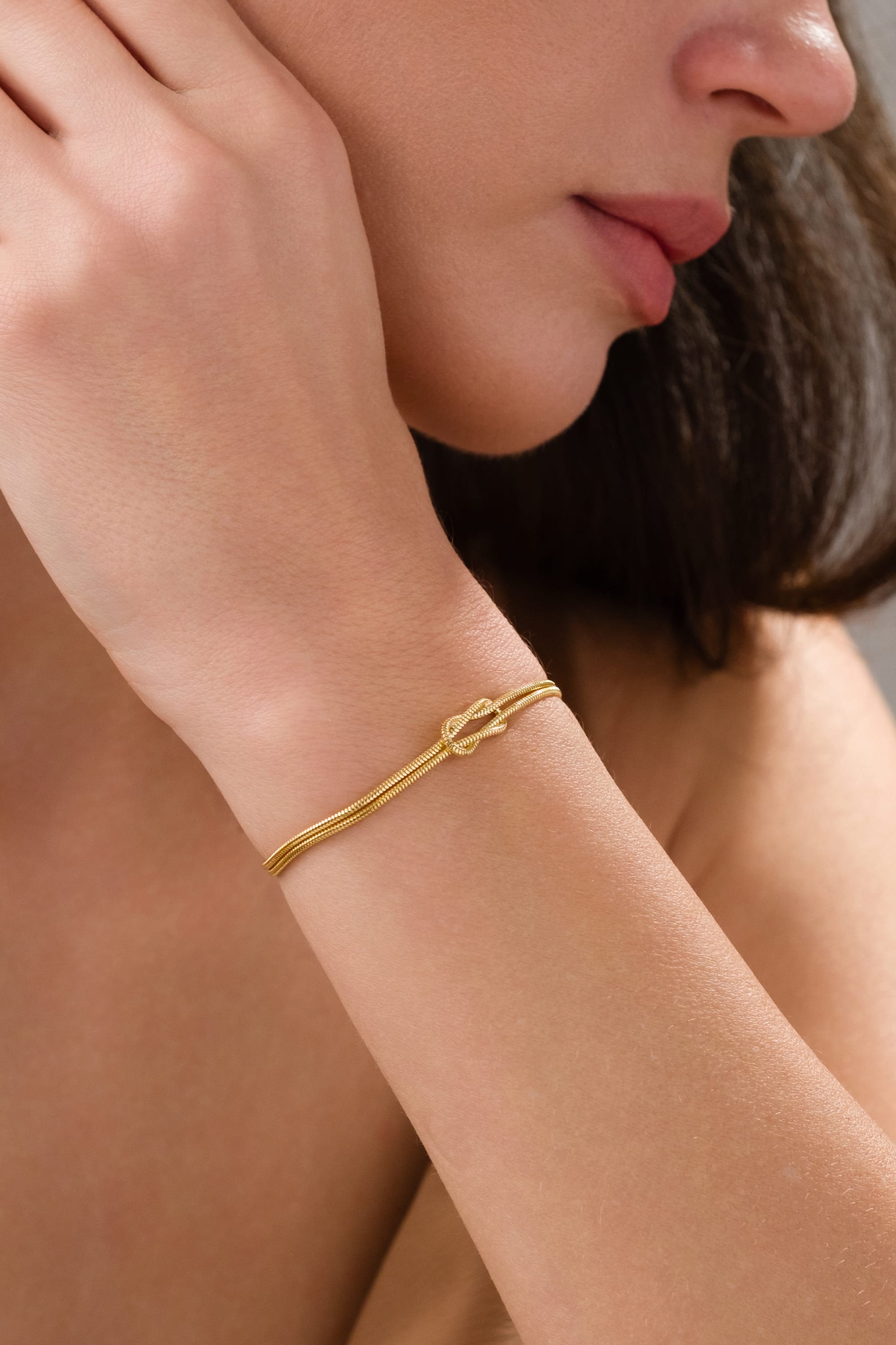 925 Ayar Gümüş Şans Düğümü Bileklik 0 image