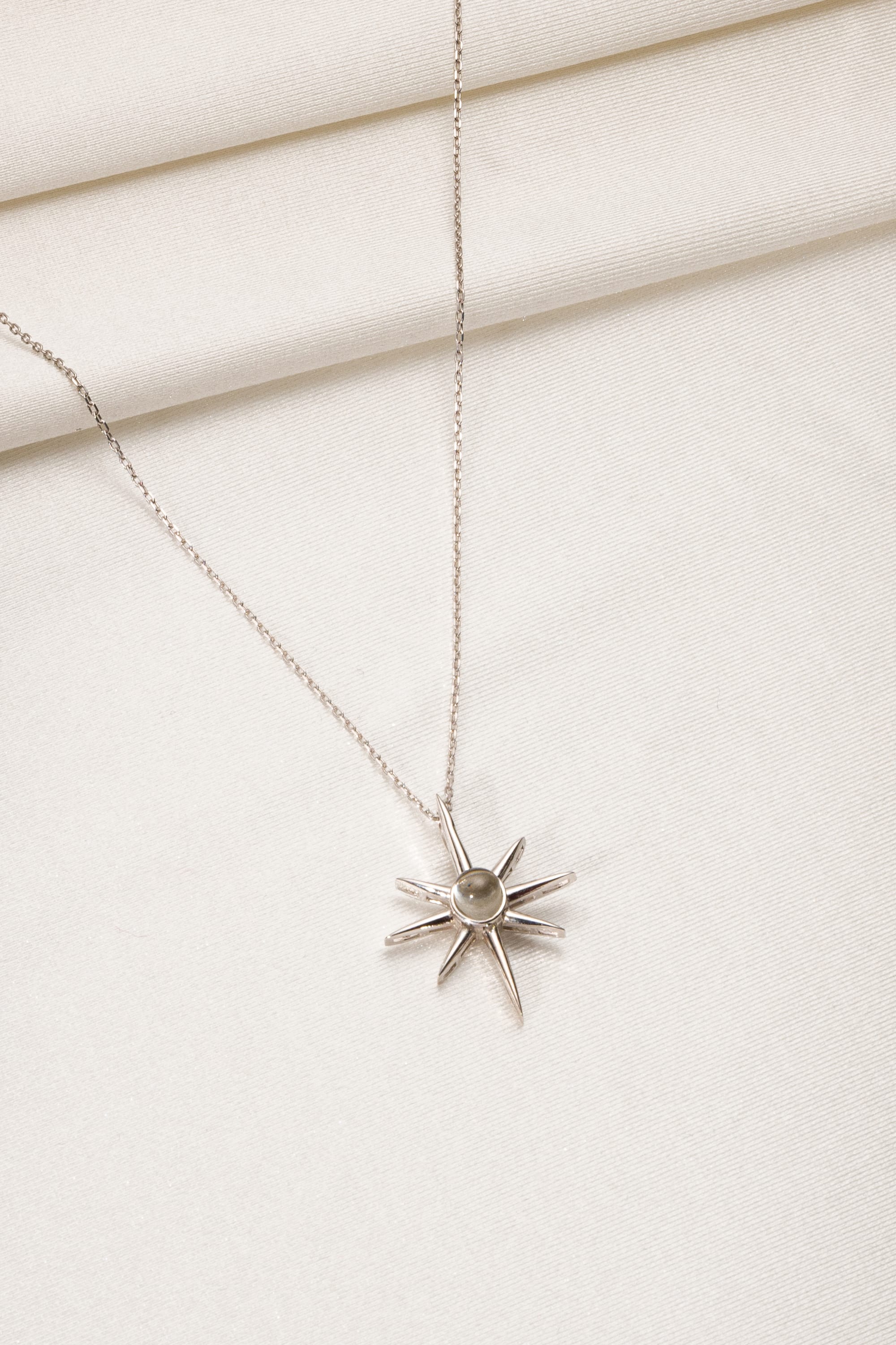 925 Ayar Işıklı Kutuda 100 Dilde Seni Seviyorum Kuzey Yıldızı Kolye 0 image