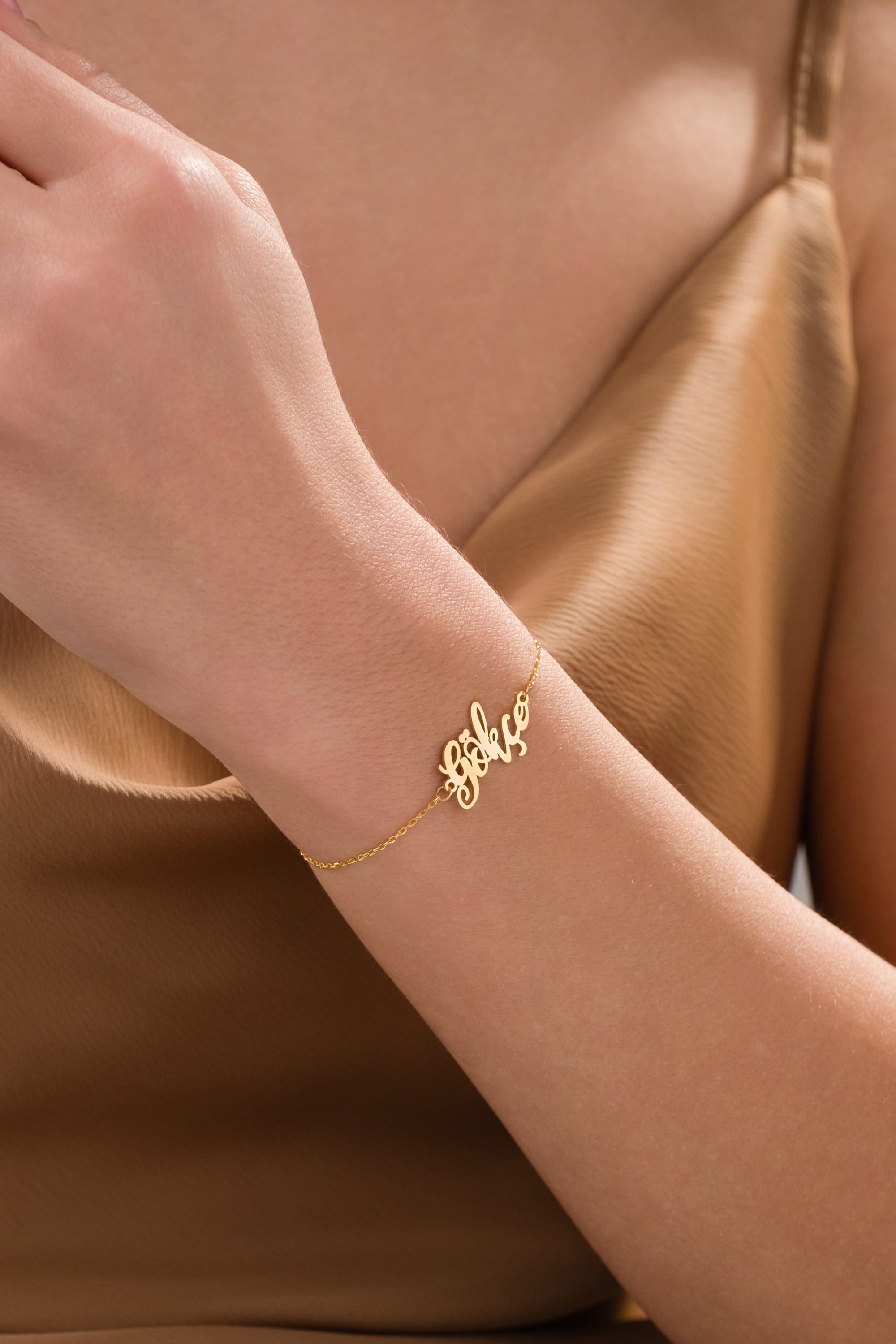 925 Ayar Gümüş Kişiye Özel İsim Yazılı Bileklik 0 image