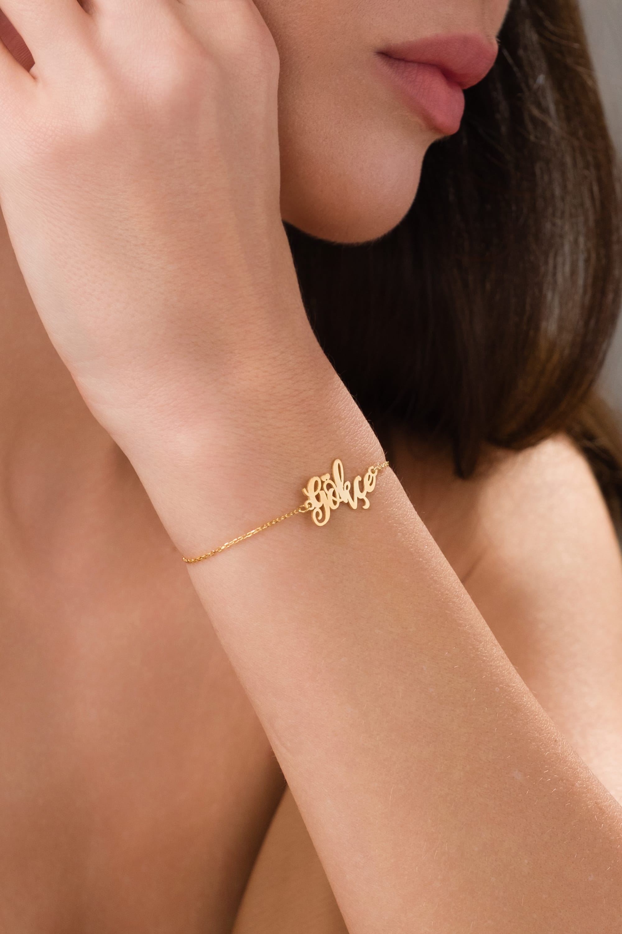 925 Ayar Gümüş Kişiye Özel İsim Yazılı Bileklik 0 image