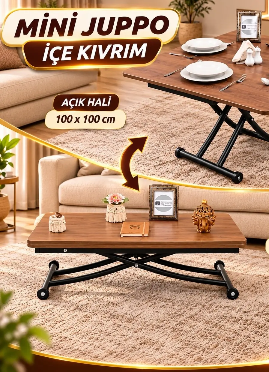 Mini Juppo İçe Kıvrım Akıllı Sehpa