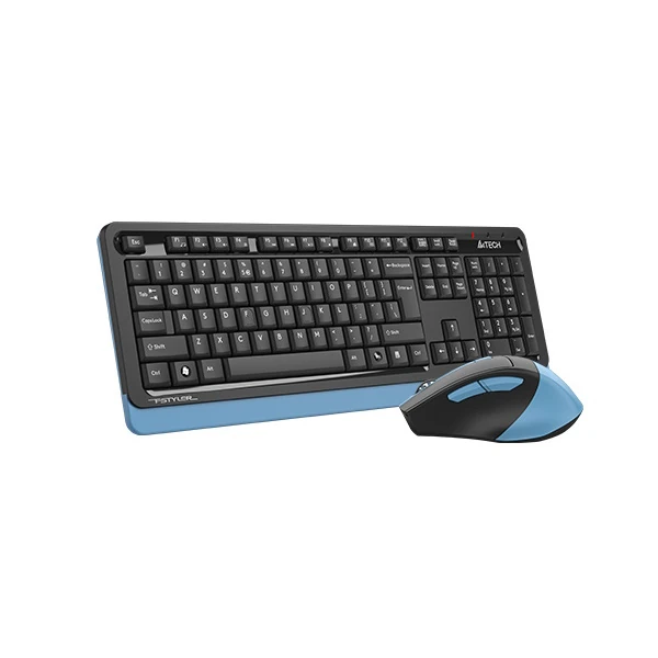 A4 TECH FG1035 Q NAVY BLUE 2.4G SİYAH/MAVİ Q FN-MM KABLOSUZ KLAVVYE+OPTİK MOUSE 2000