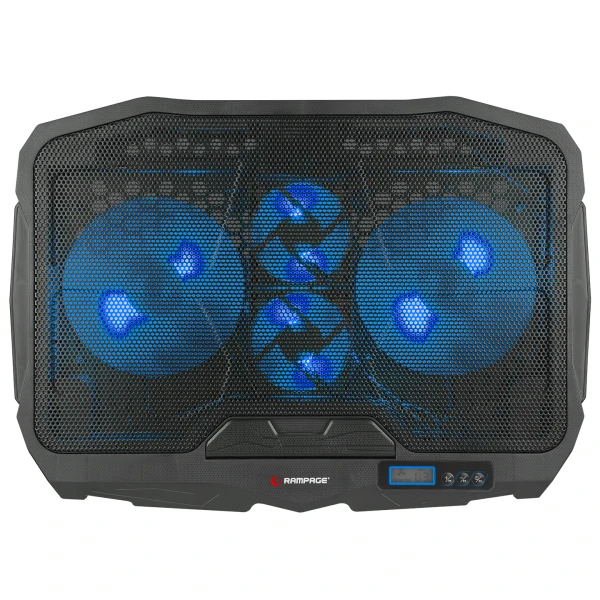 ADDISON RAMPAGE AD-RC4 MAVİ LEDLİ 2*125MM+2*70MM IŞIKLI FAN 15-17 NOTEBOOK SOĞUTUCU STAND