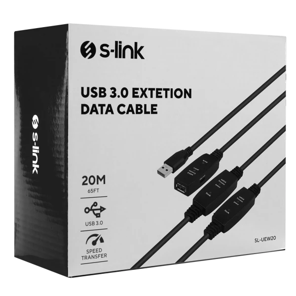 S-LINK SL-UEW20 USB 3.0 20M UZATMA DATA KABLOSU