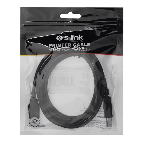 S-LINK SL-U2020 USB2.0 2M SIYAH YAZICI KABLO