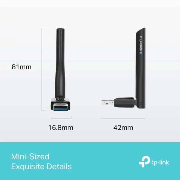 TP-LINK UB500 PLUS UZUN MENZİLLİ BLUETOOTH 5.3 USB ADAPTÖR