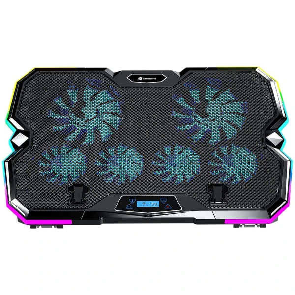 GAMEBOOSTER GB-NS10 HURRICANE 17'' FAN/RGB KONTROLLÜ 2X USB PORTLU NOTEBOOK SOĞUTUCU