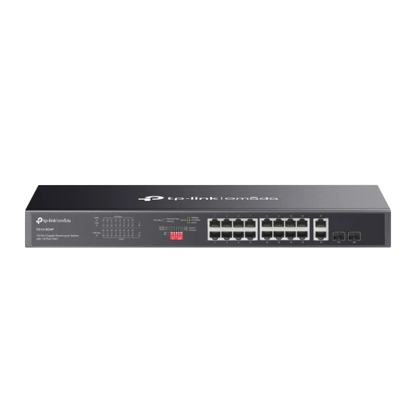 TP-LINK OMADA DS1018GMP 16 PORT GIGABIT+2X1GB RJ45/SFP COMBO 250W 250 METRE POE MESAFE METAL RACKMOUNT KASA SWITCH