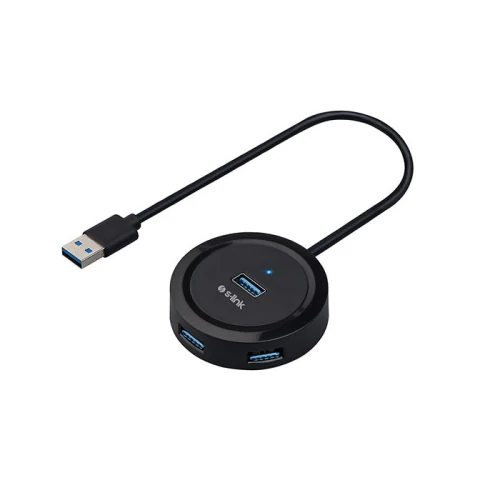 S-LINK SW-U300 4 PORT USB 3.0 GRİ USB HUB ÇOKLAYICI